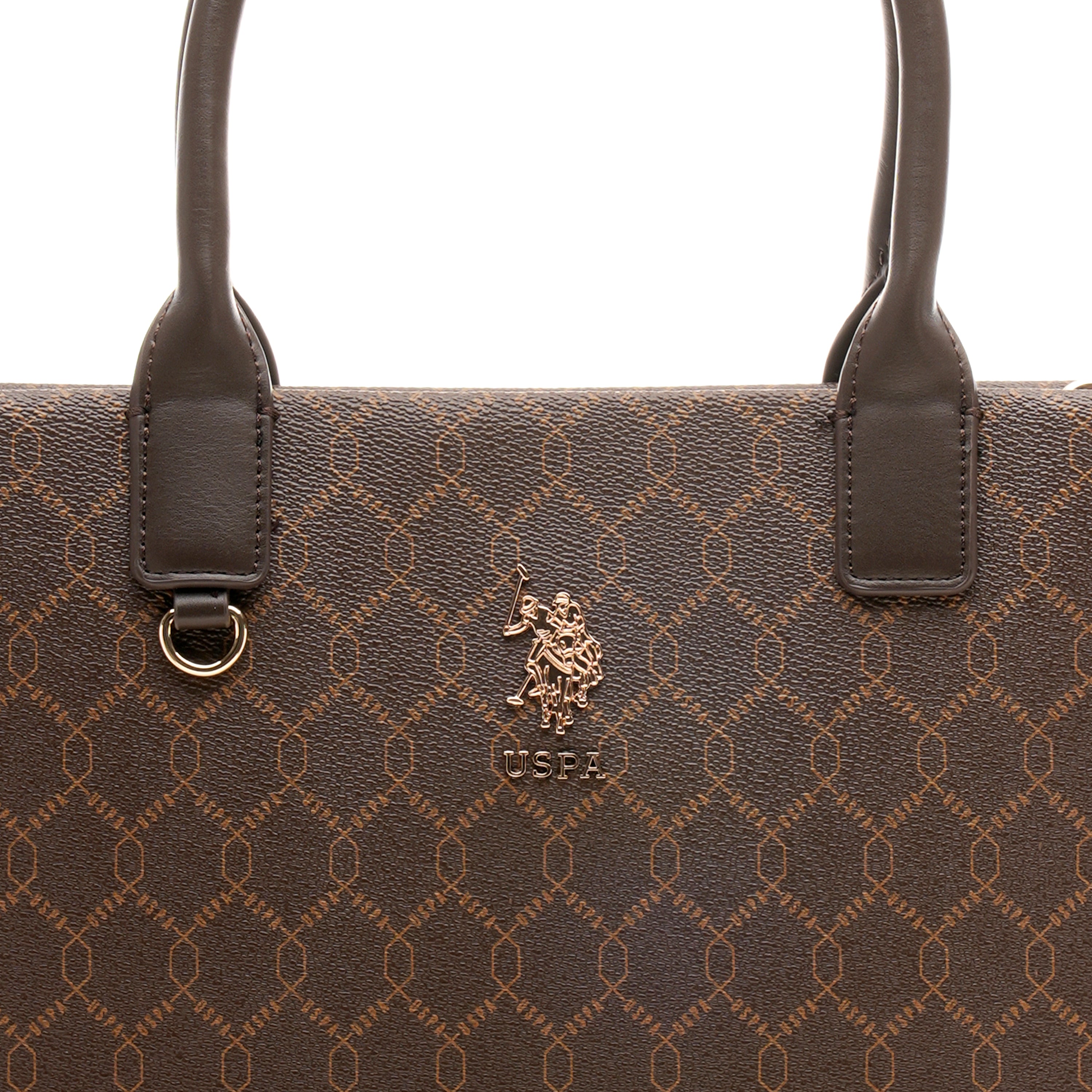 Madison 2.0 Monogram Tote Bag Brown - U.S. Polo Assn. India | Large