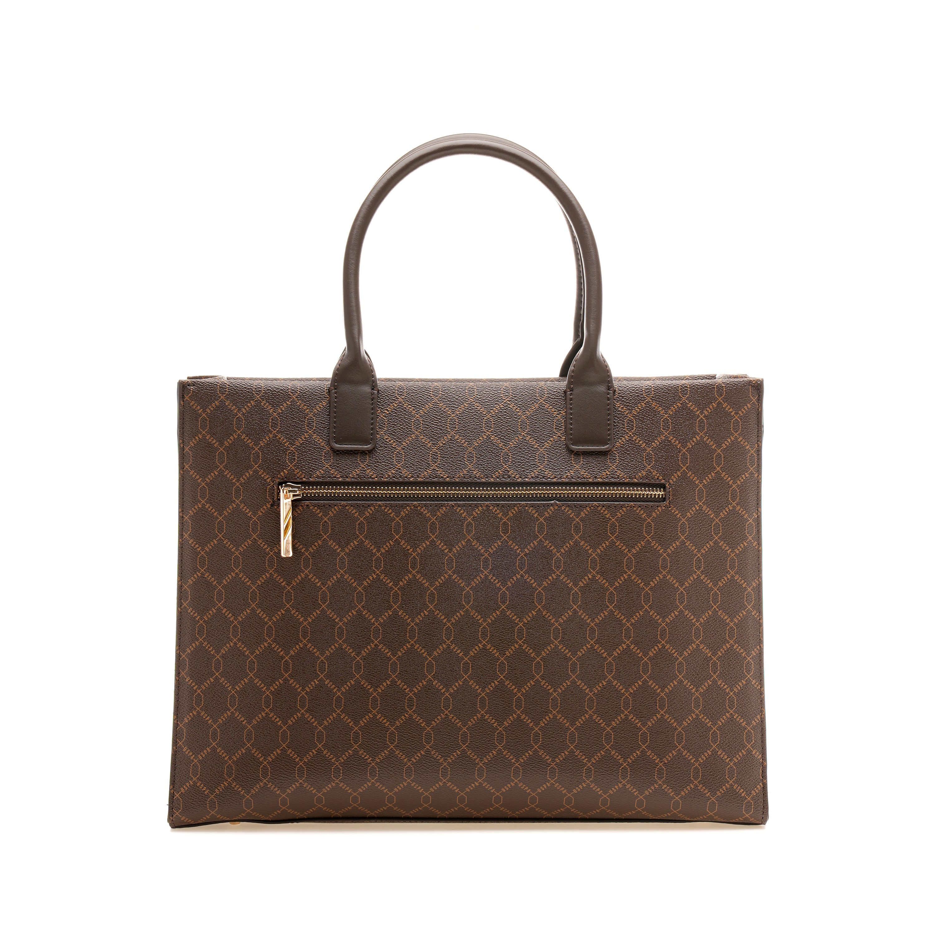 Madison 2.0 Monogram Tote Bag Brown - U.S. Polo Assn. India | Large