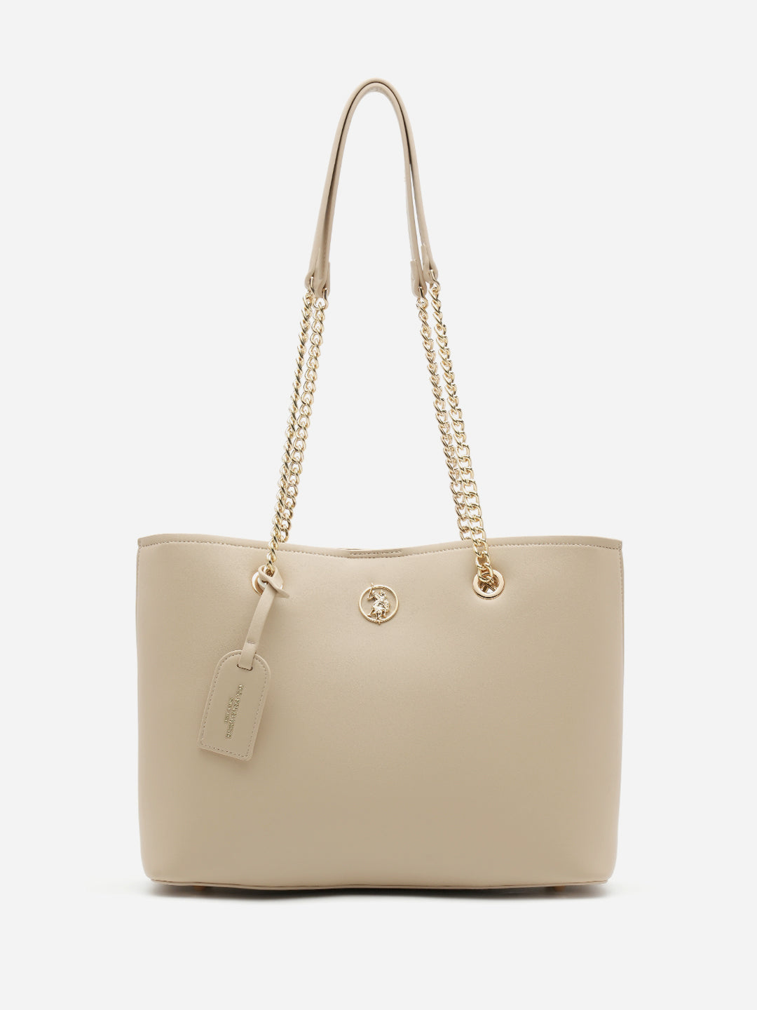 Gabby 2.0 Solid Tote Bag Nude - U.S. Polo Assn. India | Large