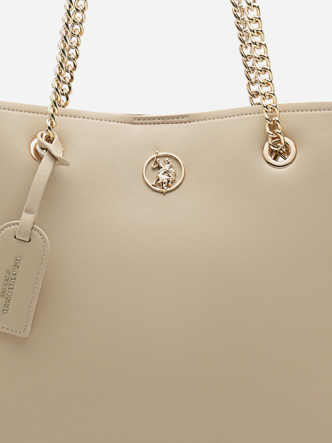 Gabby 2.0 Solid Tote Bag Nude - U.S. Polo Assn. India | Large