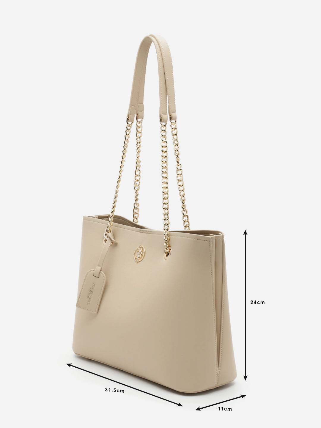 Gabby 2.0 Solid Tote Bag Nude - U.S. Polo Assn. India | Large