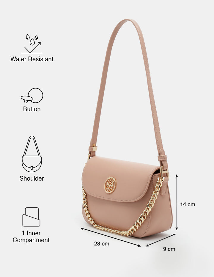 Lexie Cross Body Bag Nude - U.S. POLO ASSN. | Large