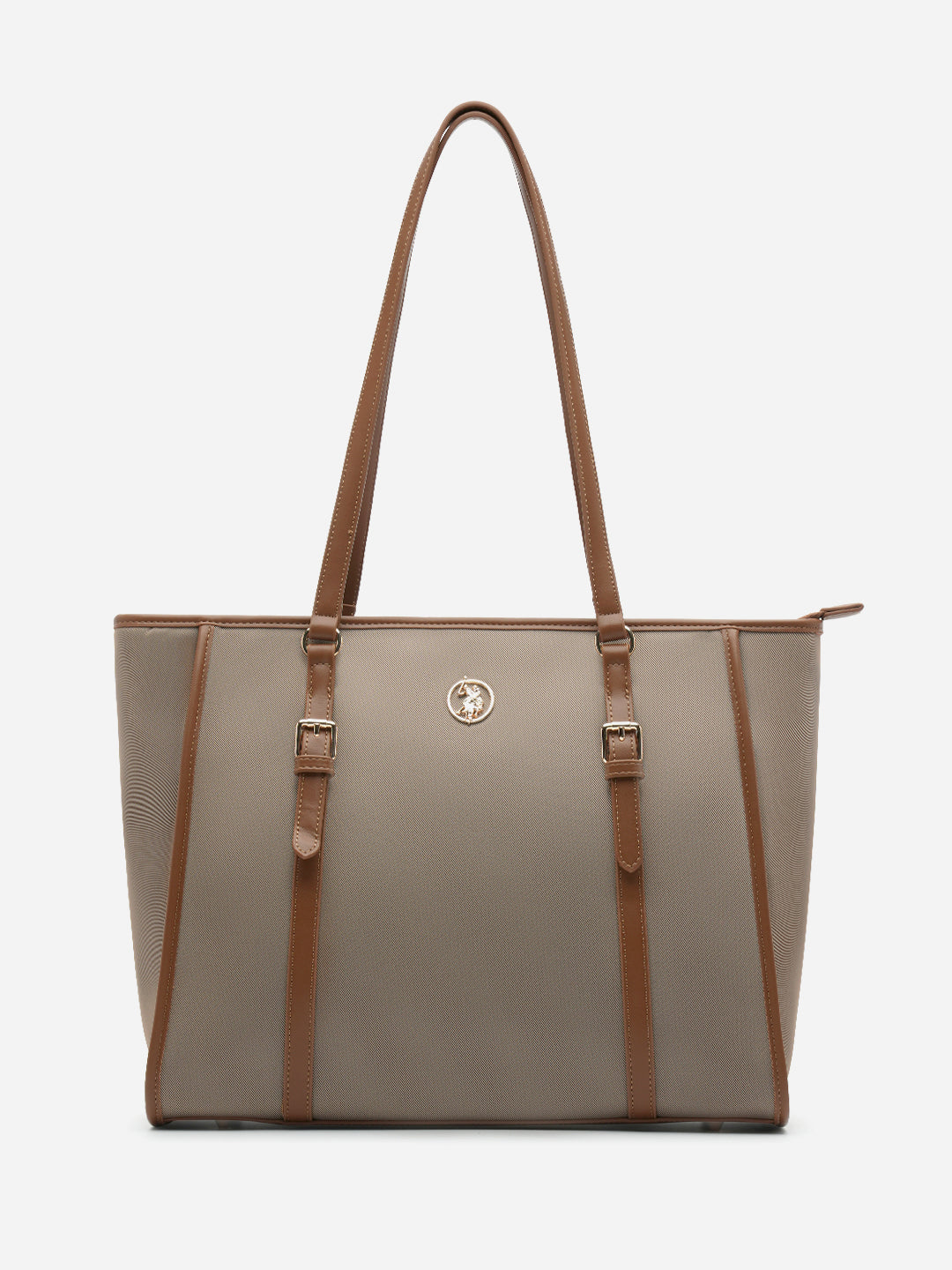 Millie 2.0 Tote Bag Light Brown - U.S. Polo Assn. India | Large