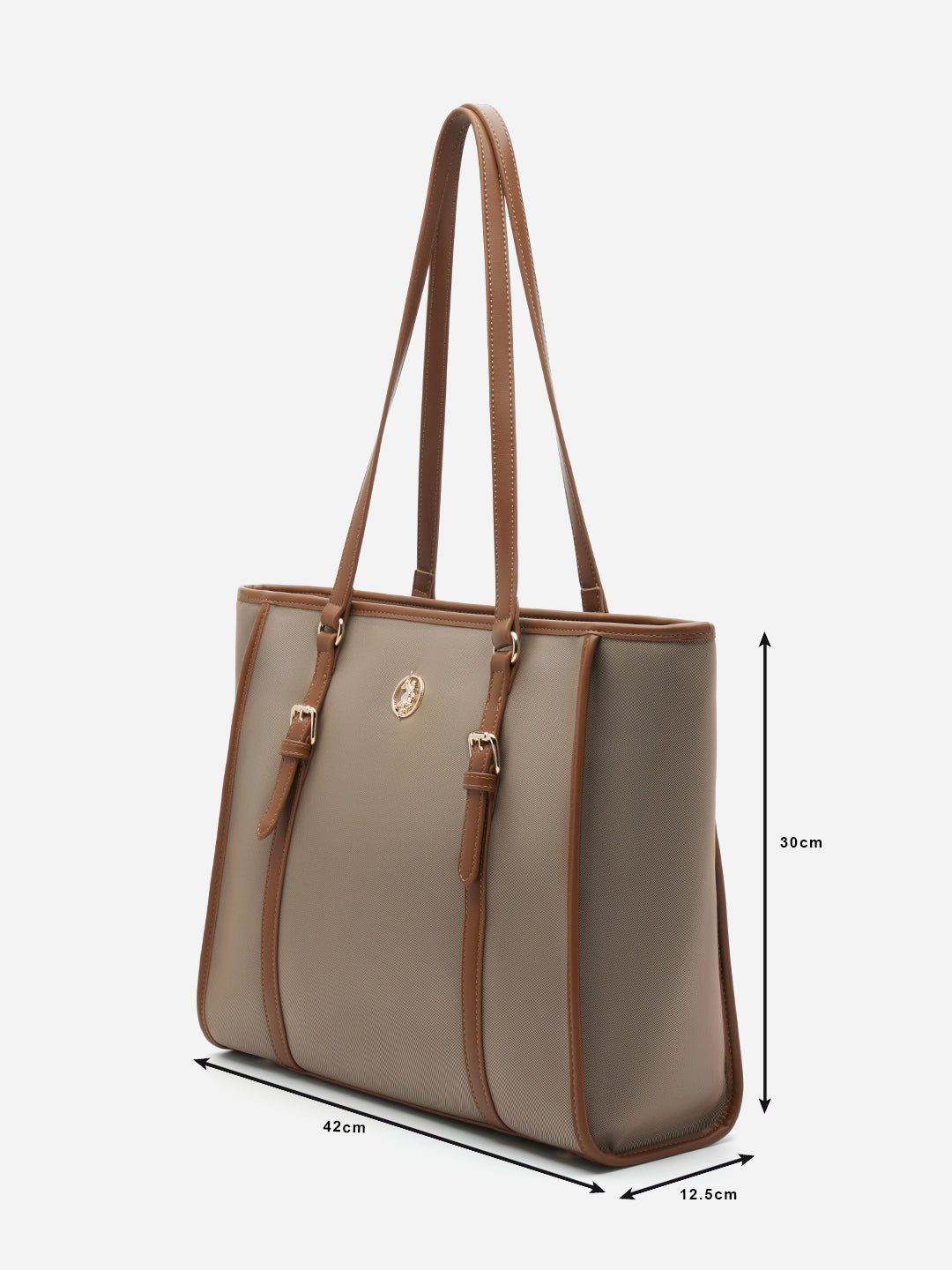 Millie 2.0 Tote Bag Light Brown - U.S. Polo Assn. India | Large
