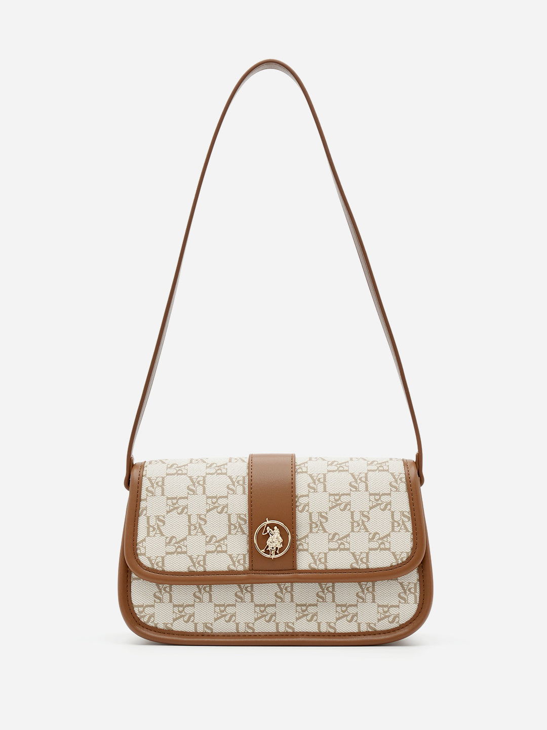 Trinity 2.0 Monogram Shoulder Bag Off White - U.S. Polo Assn. India | Large
