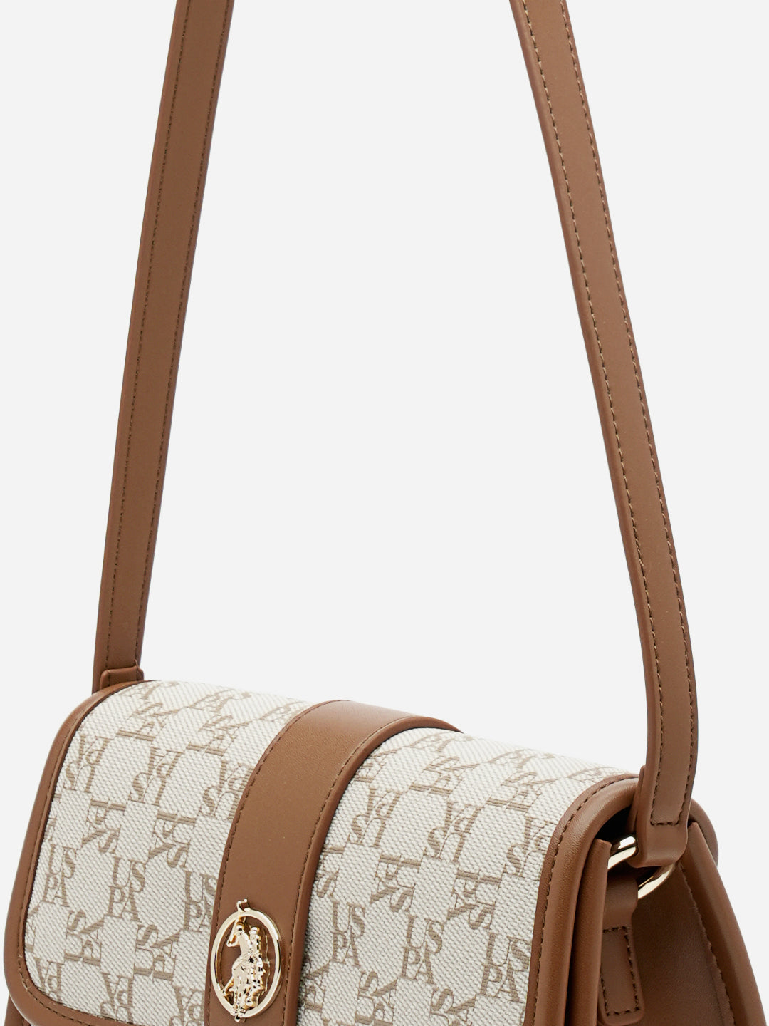 Trinity 2.0 Monogram Shoulder Bag Off White - U.S. Polo Assn. India | Large