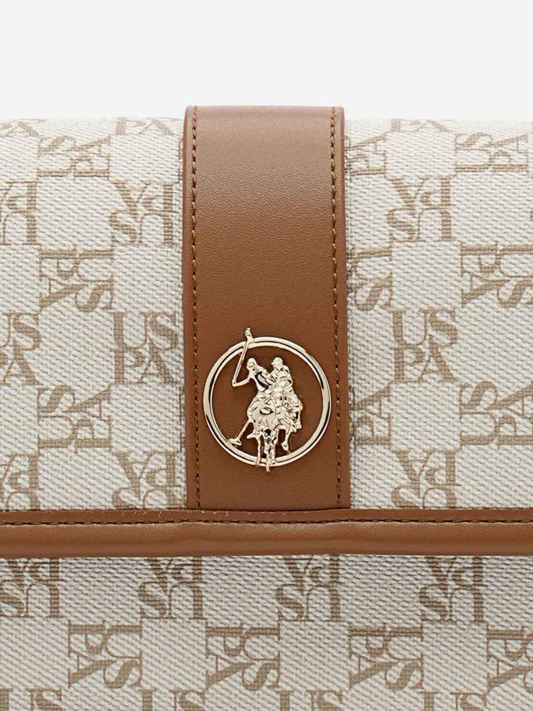 Trinity 2.0 Monogram Shoulder Bag Off White - U.S. Polo Assn. India | Large