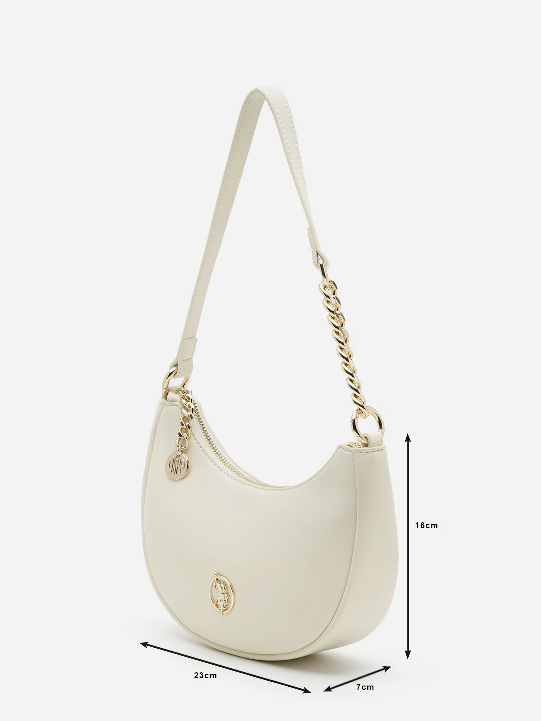 Miranda 2.0 Shoulder Bag Beige - U.S. Polo Assn. India | Large