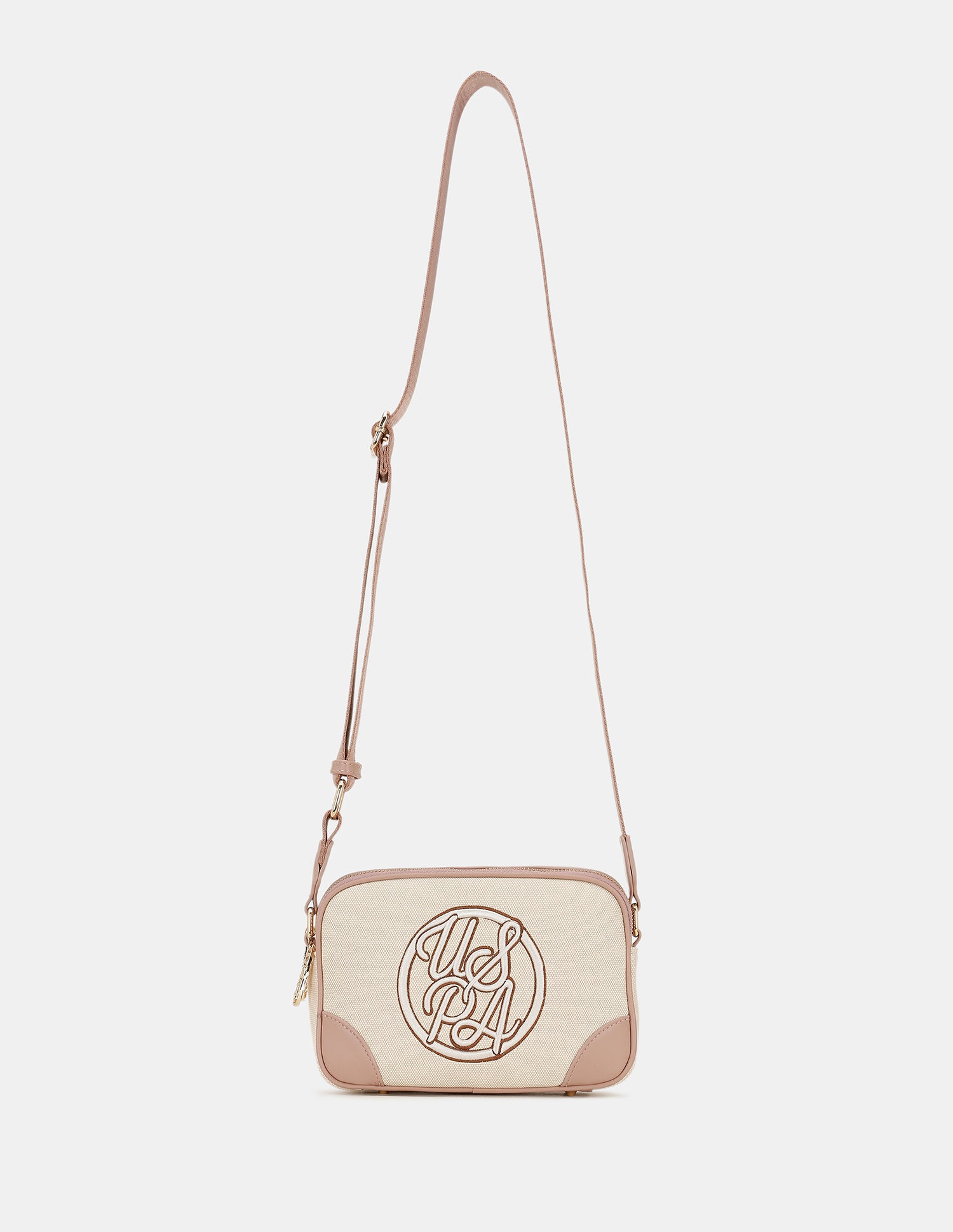 Women Zena Embroidered Sling Bag Nude - U.S. POLO ASSN. | Large