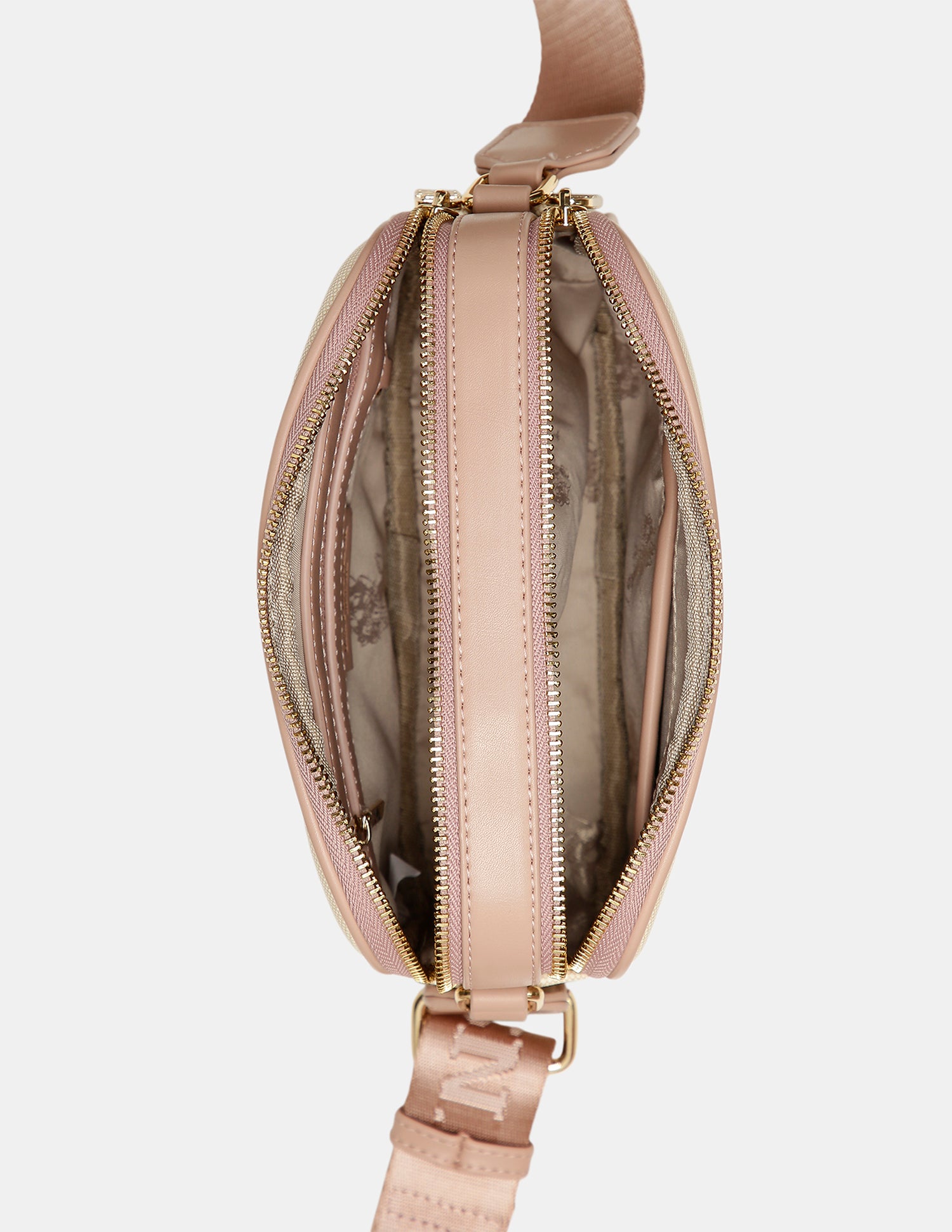 Women Zena Embroidered Sling Bag Nude - U.S. POLO ASSN. | Large