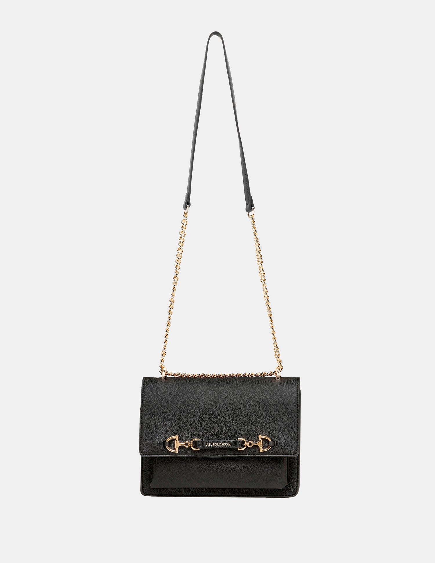 Women Cali Solid Crossbody Bag Black - U.S. Polo Assn. India | Large