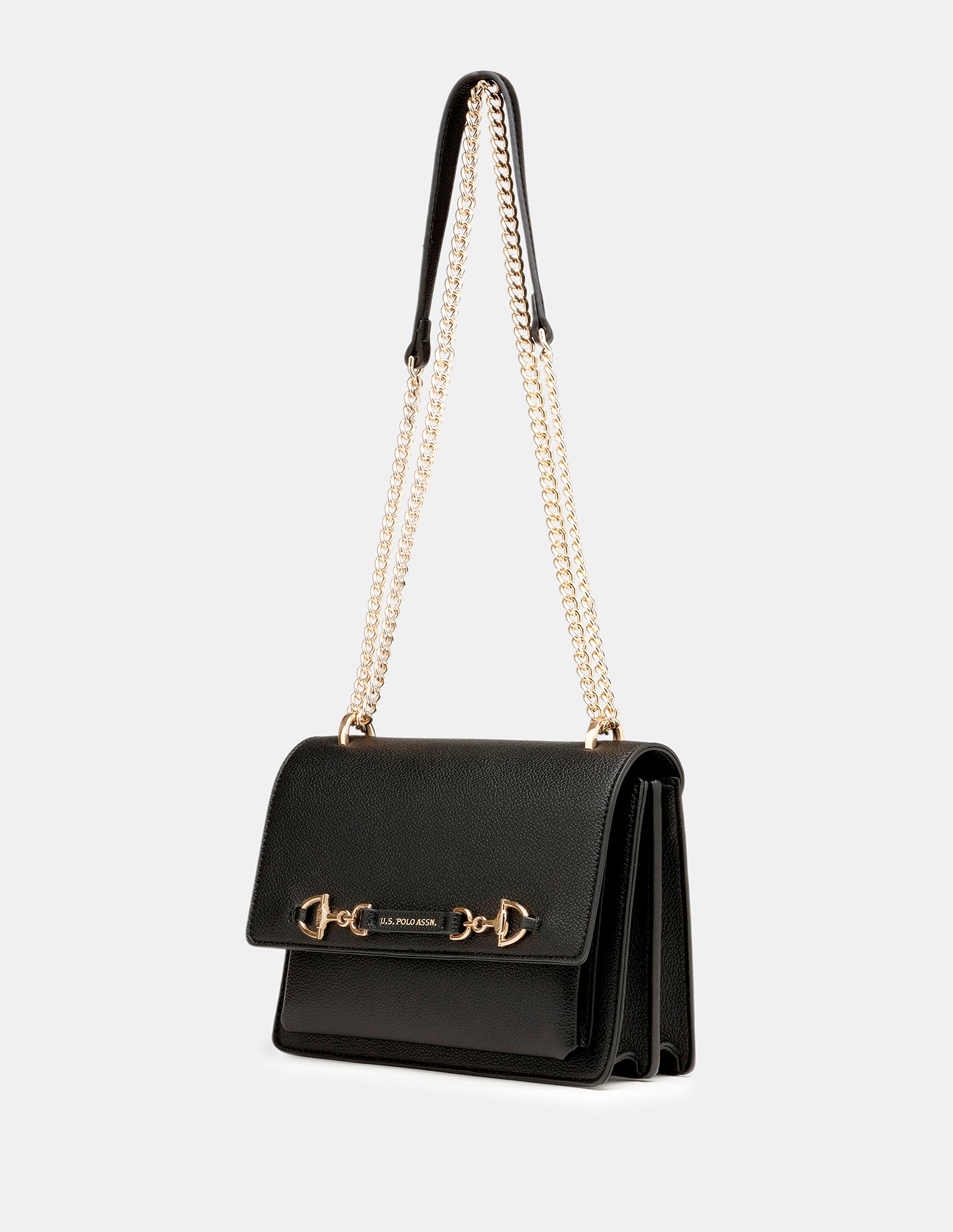 Women Cali Solid Crossbody Bag Black - U.S. Polo Assn. India | Large
