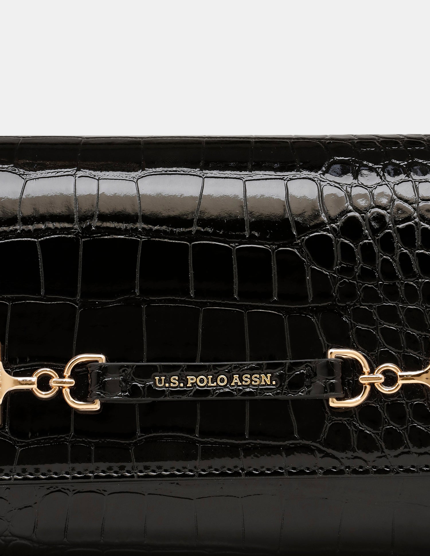 Women Cara Textured Crossbody Bag Black - U.S. Polo Assn. India | Large