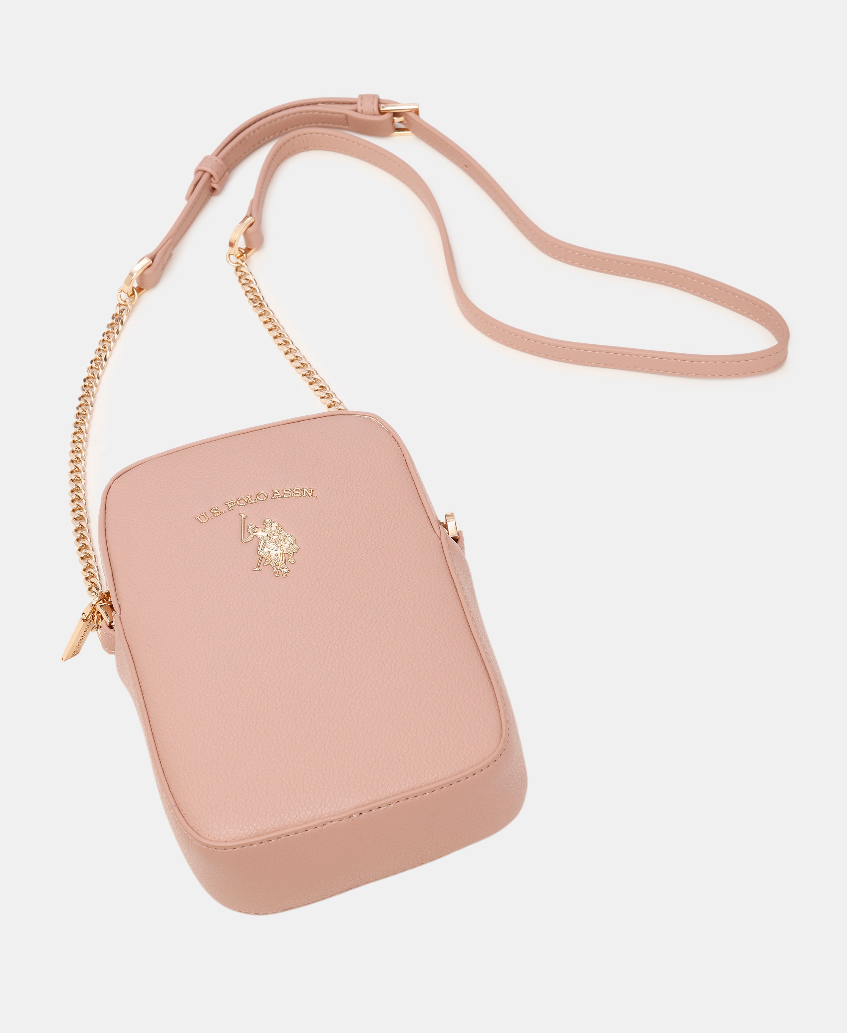 Women Adjustable Strap Hannah Crossbody Bag Nude - U.S. Polo Assn. India | Large