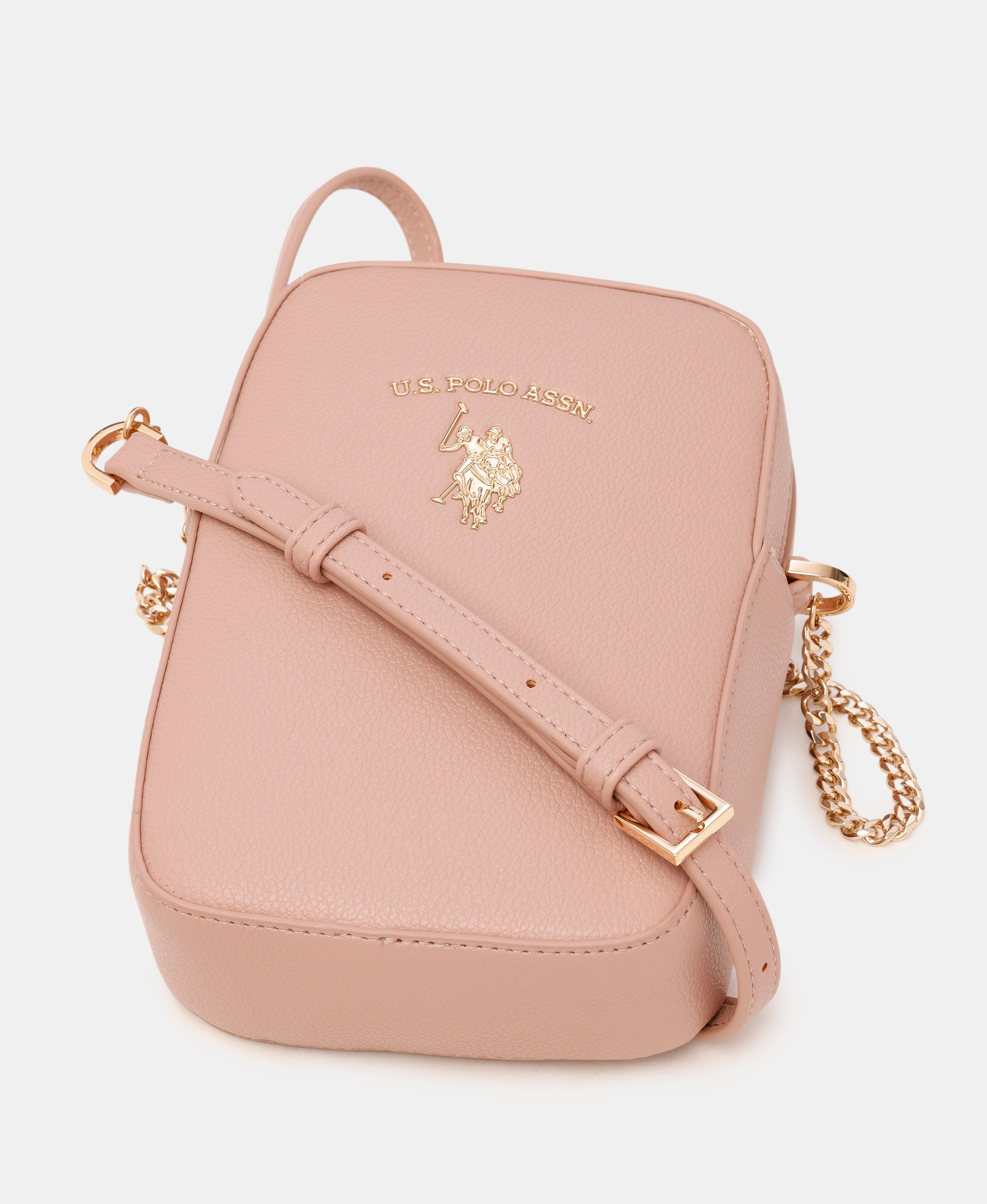 Women Adjustable Strap Hannah Crossbody Bag Nude - U.S. Polo Assn. India | Large