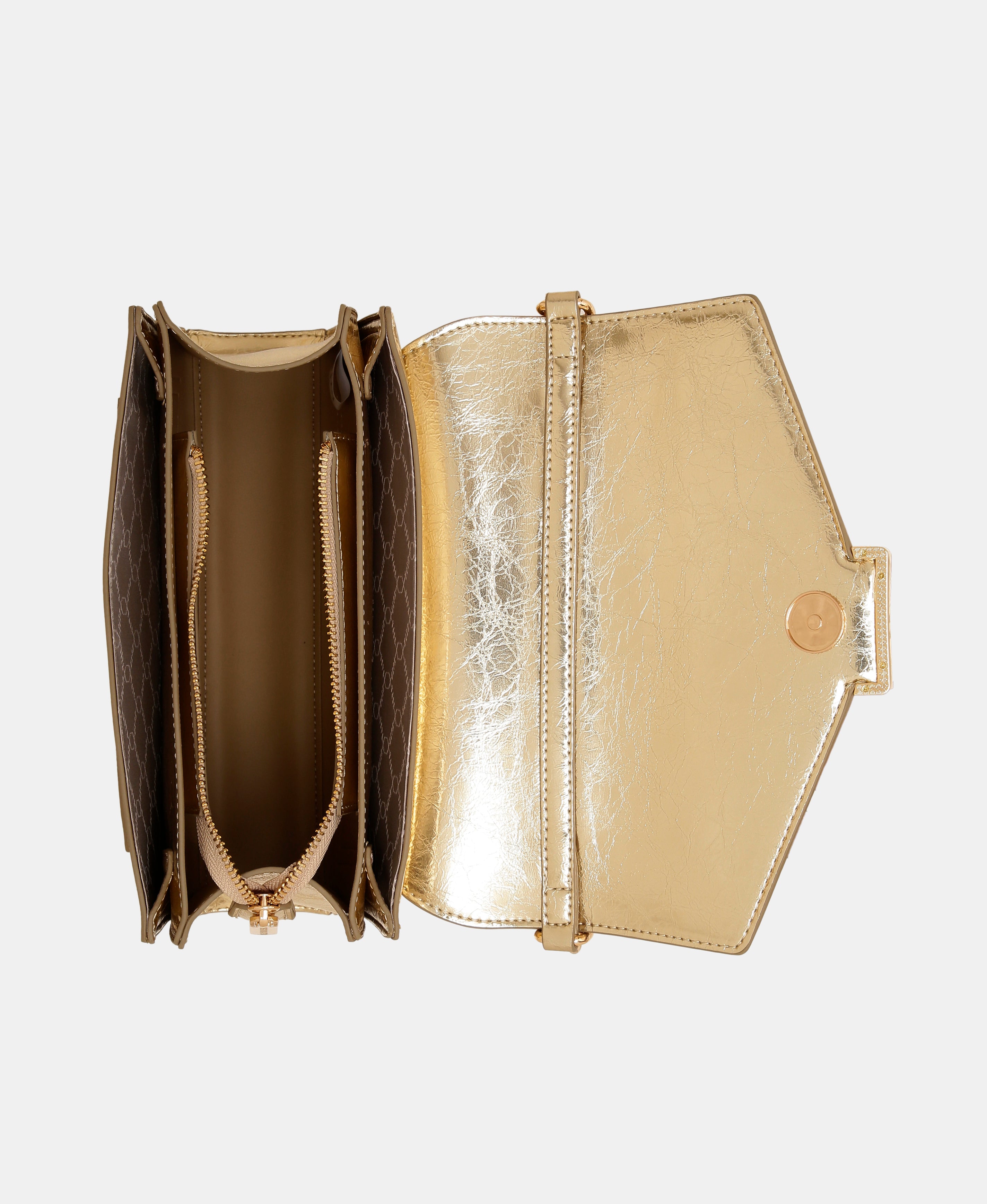 Women Metallic Bliss Crossbody Bag Gold - U.S. Polo Assn. India | Large