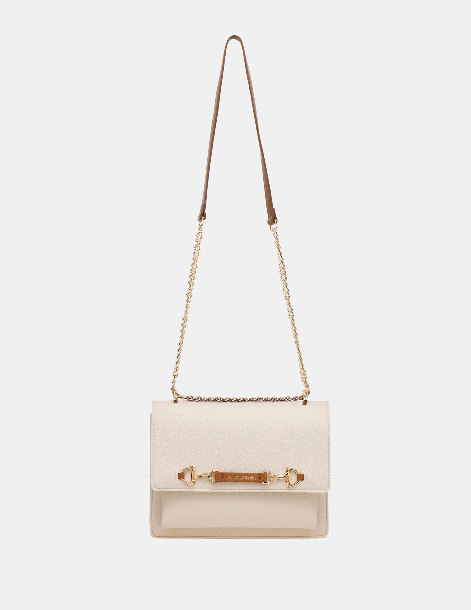 Women Cali Solid Crossbody Bag White - U.S. Polo Assn. India | Large