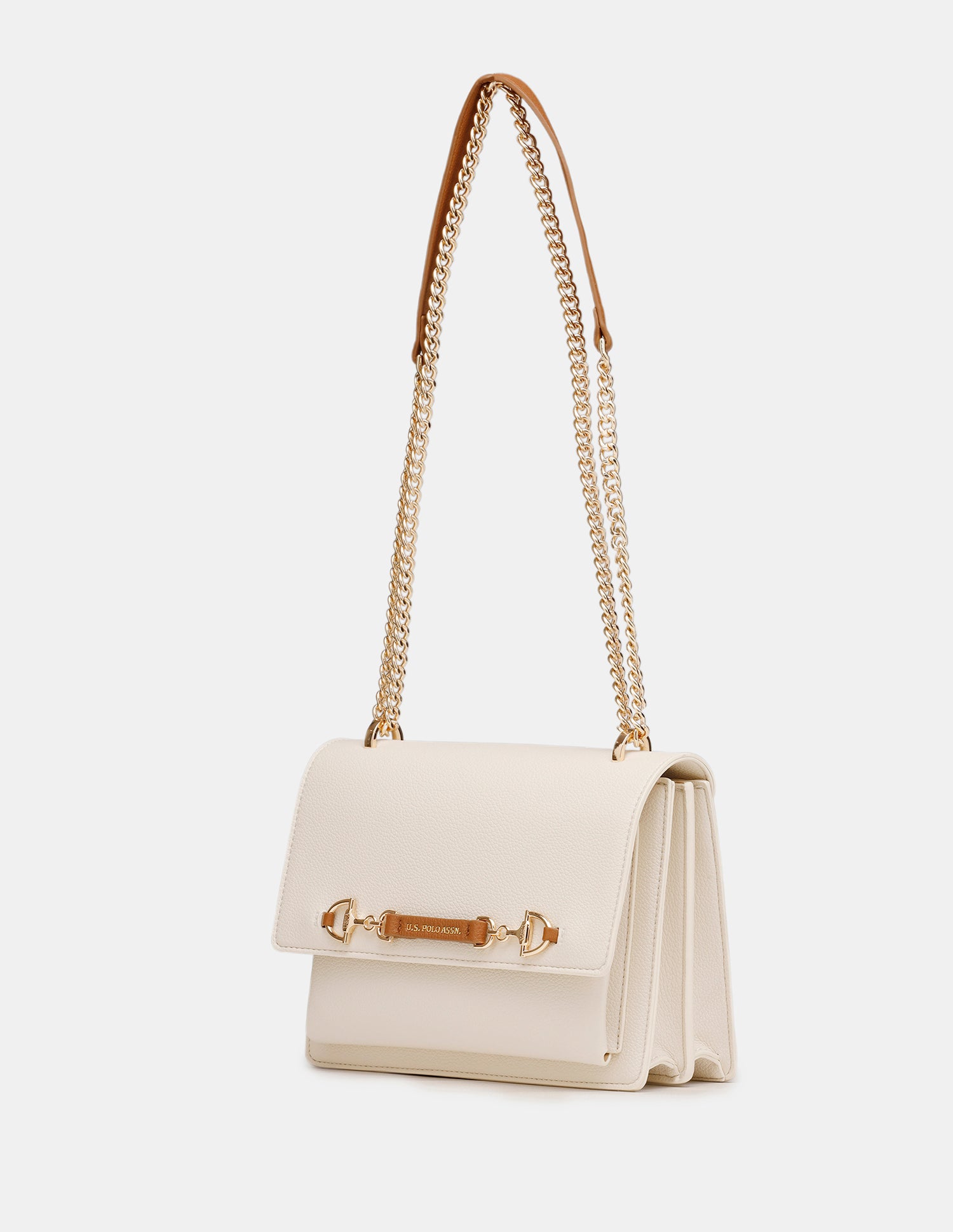 Women Cali Solid Crossbody Bag White - U.S. Polo Assn. India | Large