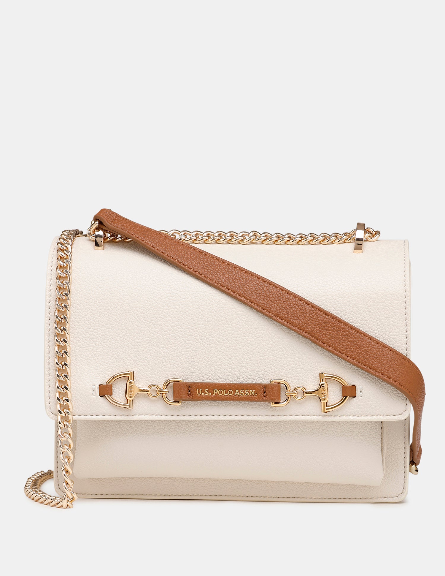 Women Cali Solid Crossbody Bag White - U.S. Polo Assn. India | Large