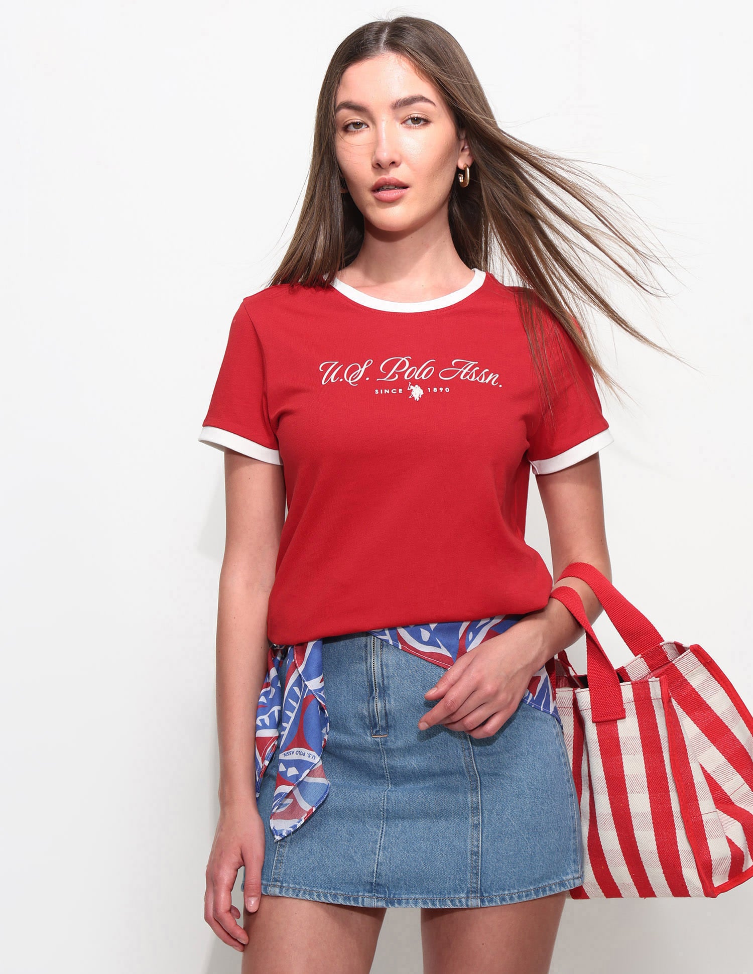 Regular Fit Brand Printed T-Shirt