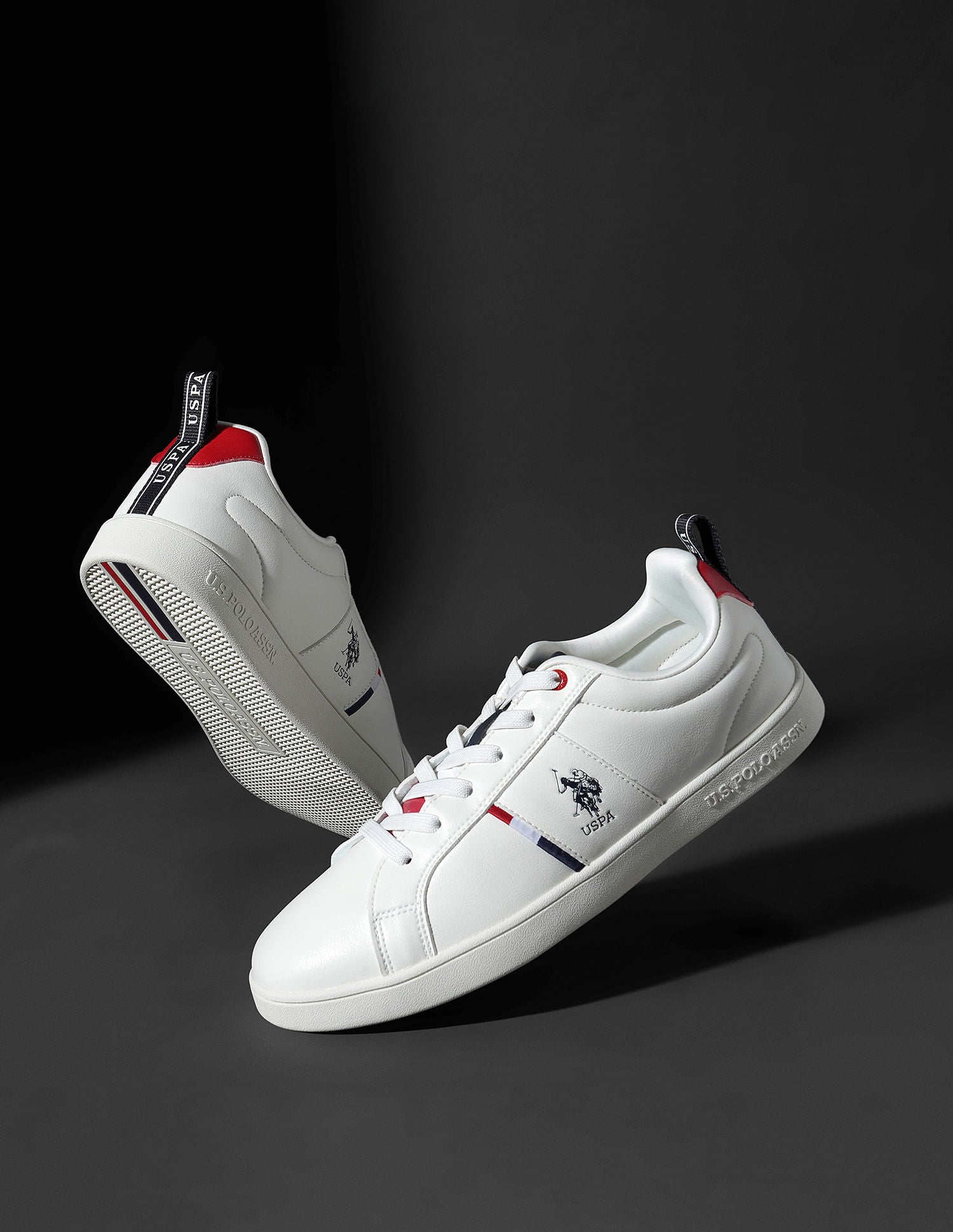 Men Off White Lester Solid Lace Up Sneakers – U.S. Polo Assn. India