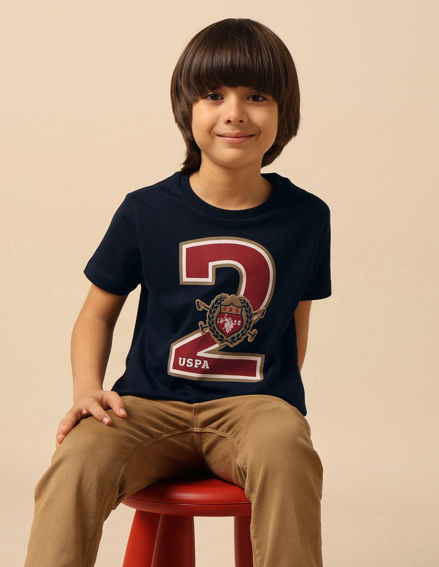 Boys Numeric Brand Embroidered T-Shirt