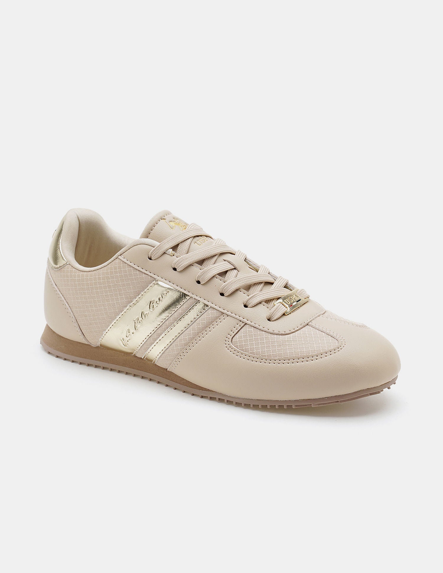 Women Round Toe Nemsy 2.0 Sneakers Beige - U.S. Polo Assn. India | Large