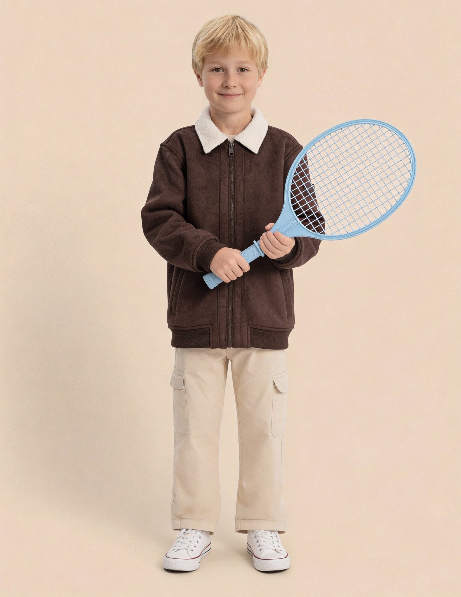 Boys Solid Bomber Jacket