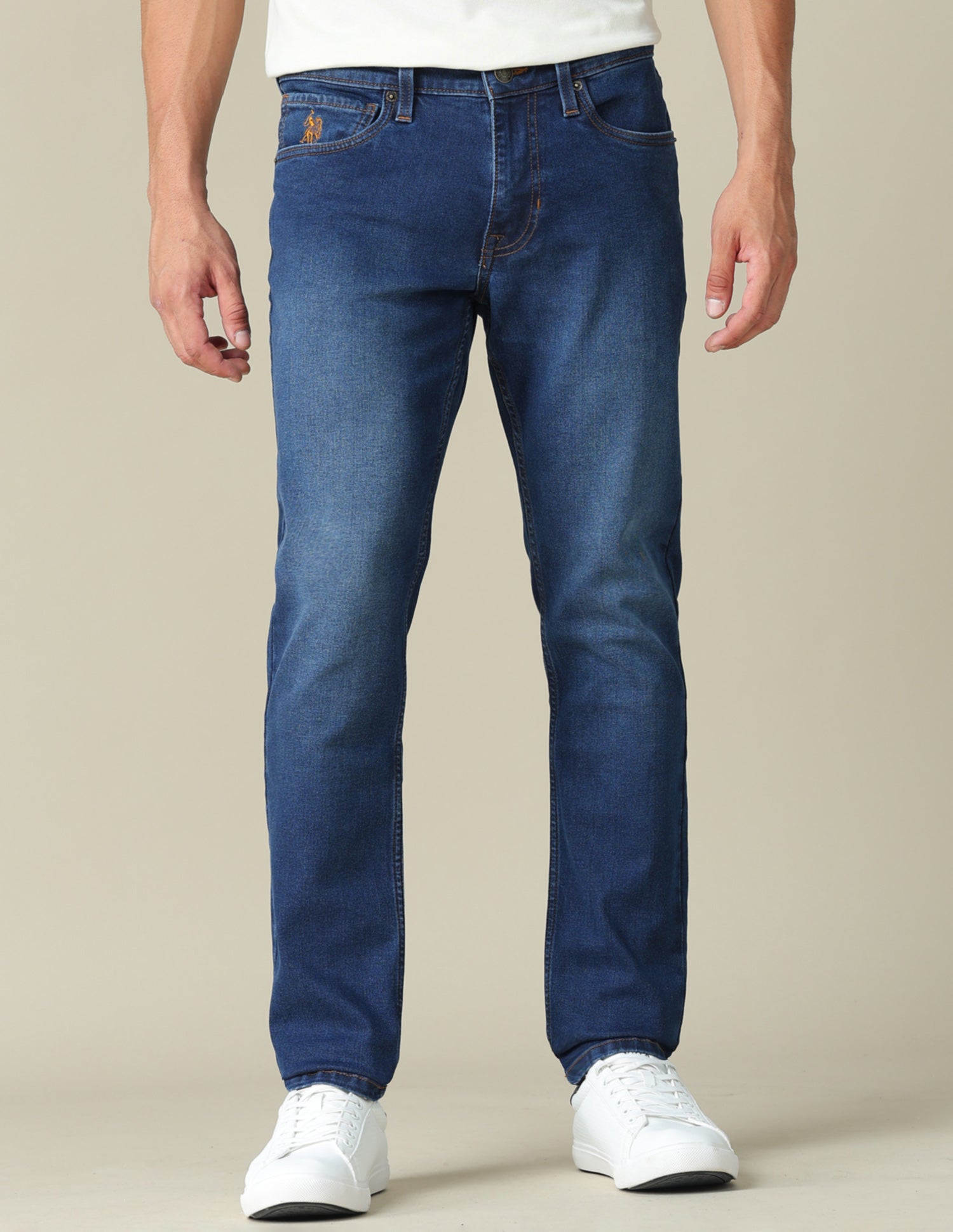 Brandon Slim Tapered Fit Blue Jeans