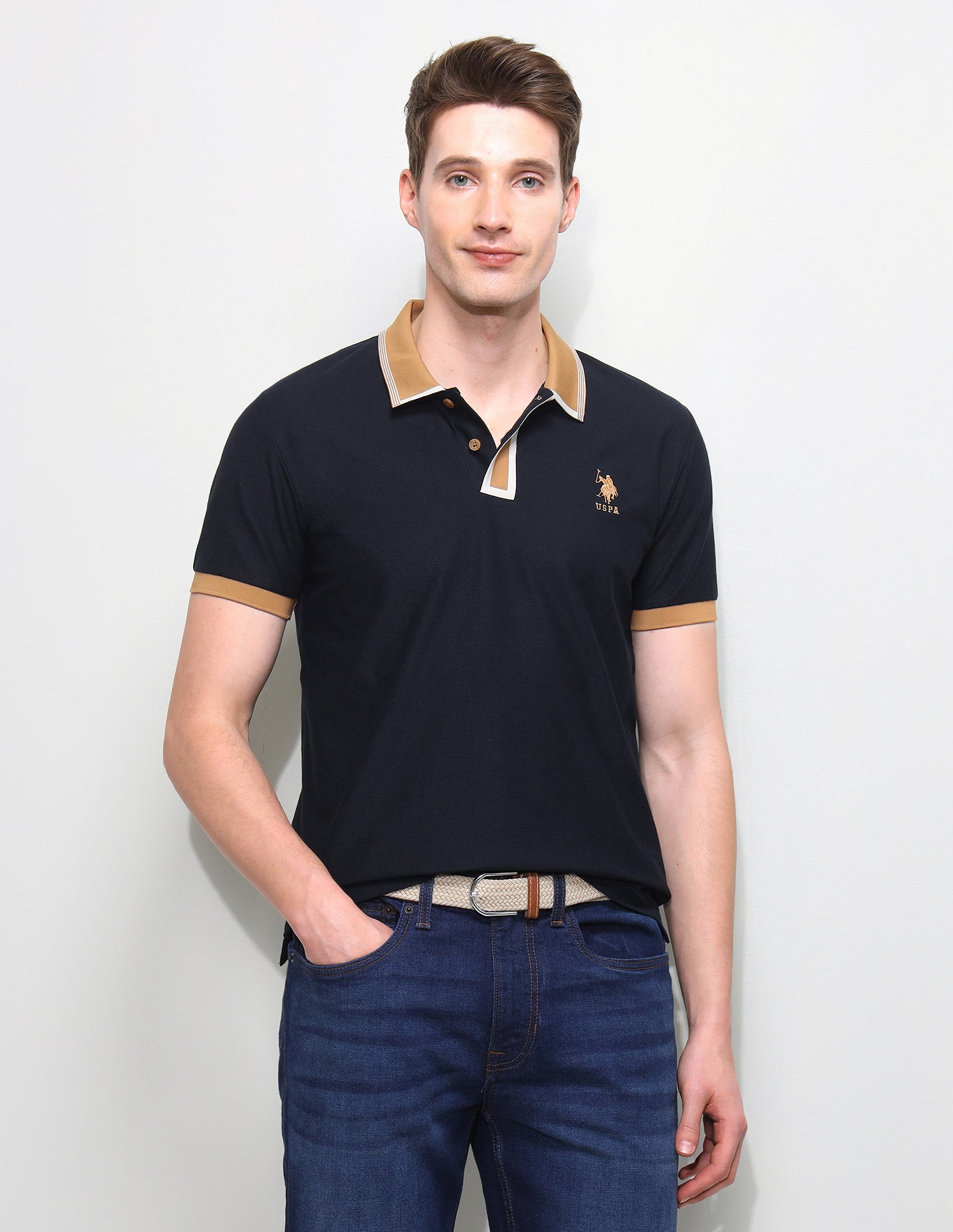 Solid Slim Fit Polo Shirt