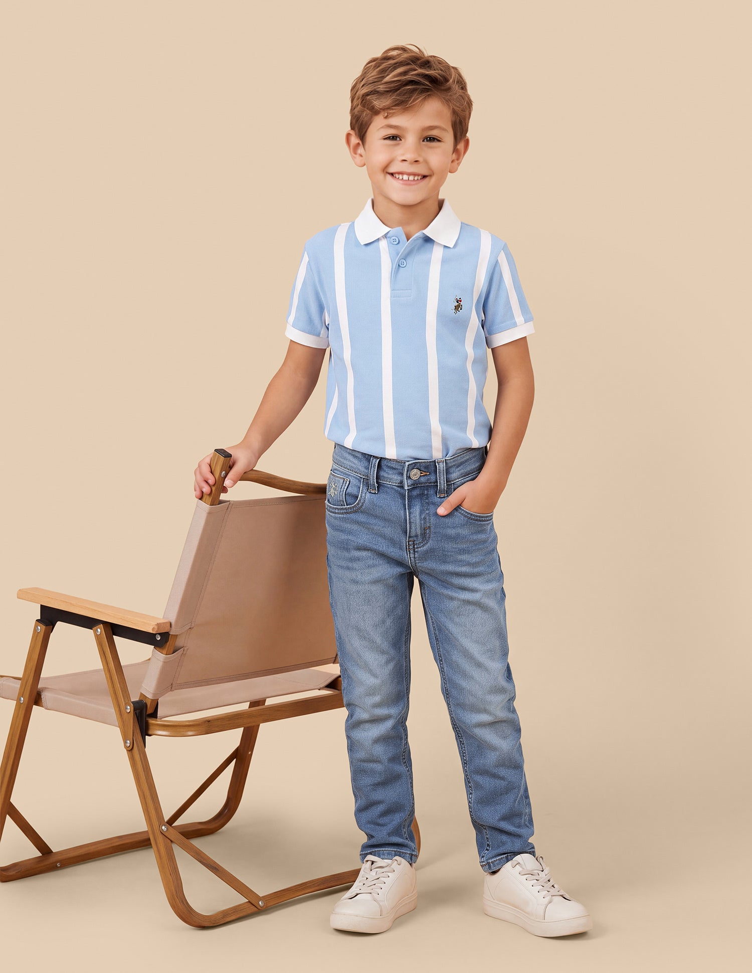 Slim Fit Blue Jeans Blue - U.S. Polo Assn. India | Large