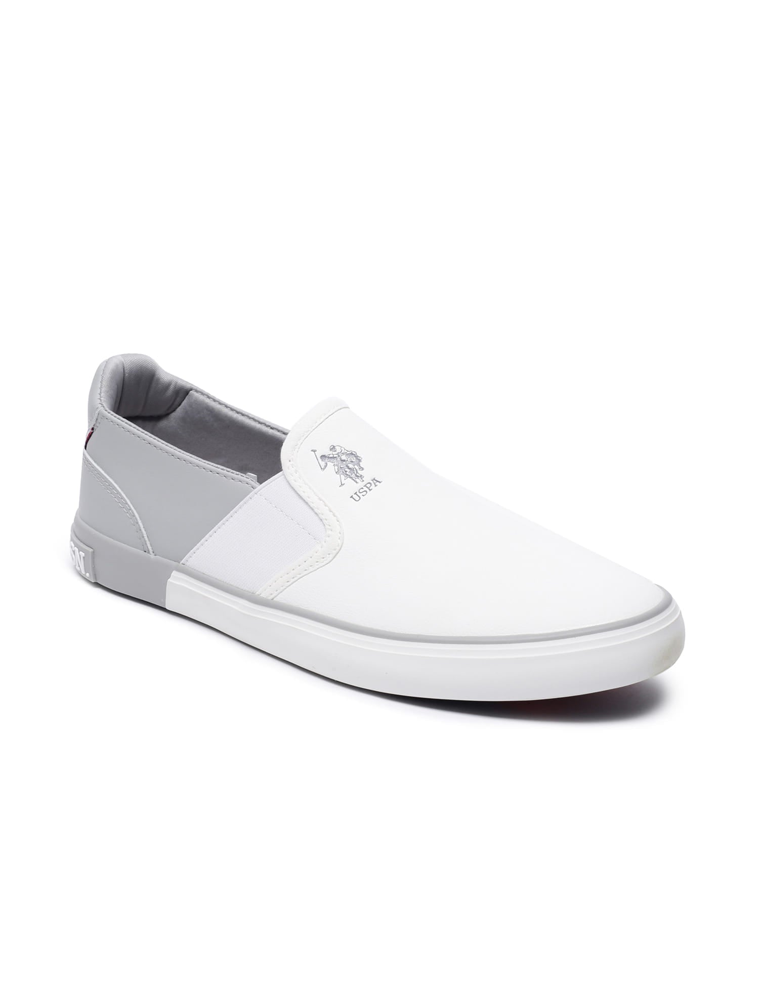 Men Lanap 3.0 Colourblocked Slip-on Shoes Off White - U.S. Polo Assn. India | Large