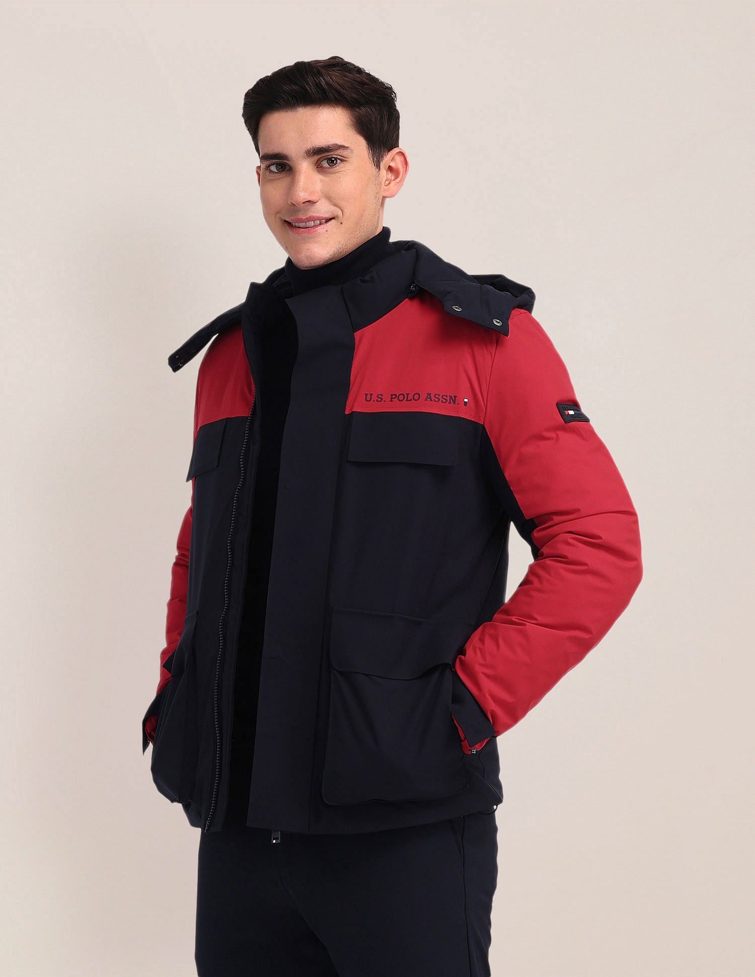 Detachable Hood Padded Jacket