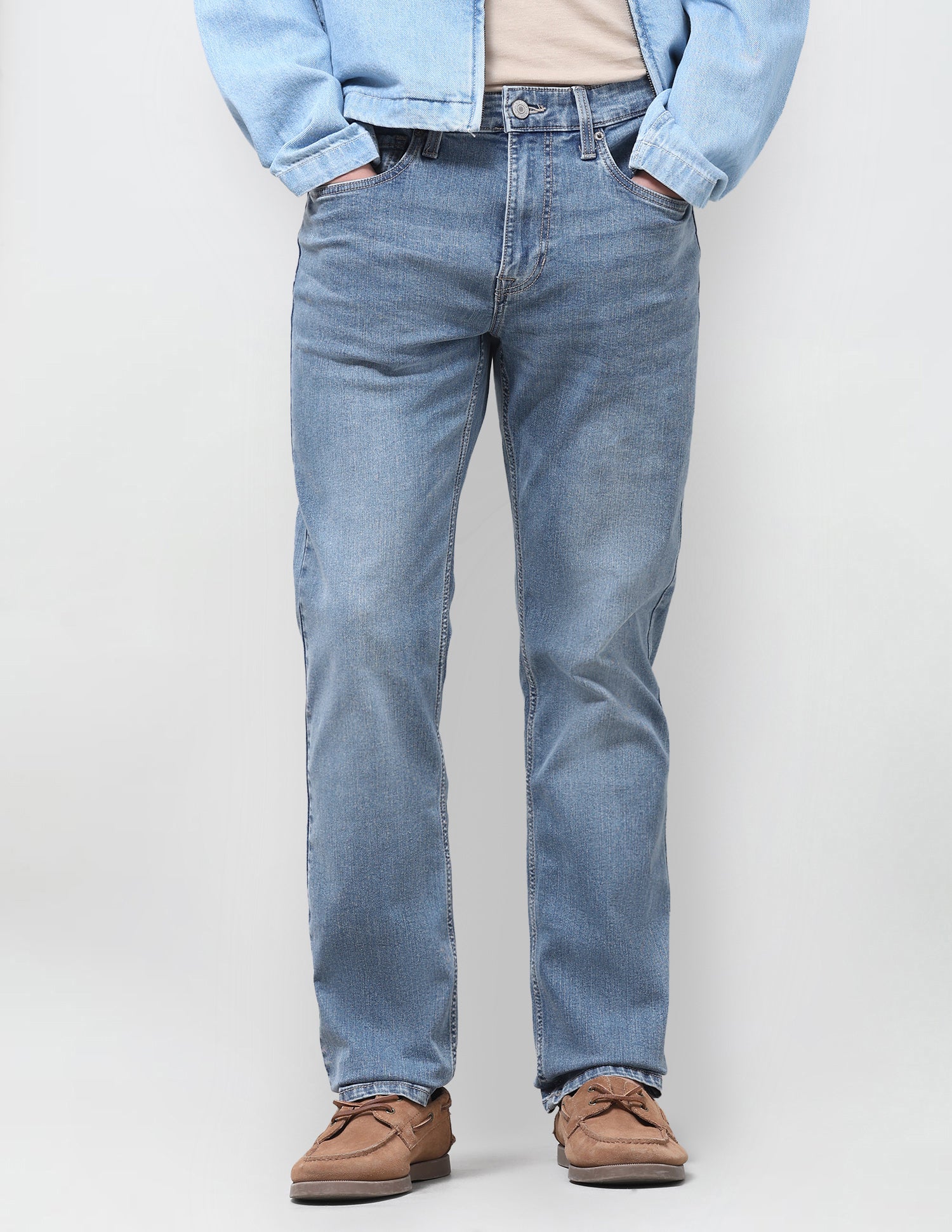 Harold Slim Straight Fit Blue Jeans Light Indigo - U.S. Polo Assn. India | Large