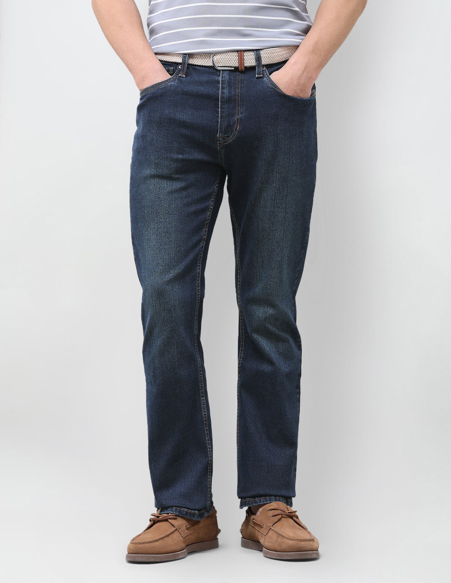 Solid Bootcut Fit Jeans Blue - U.S. Polo Assn. India | Large