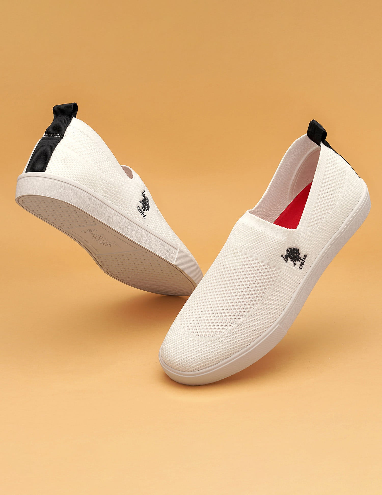 Men Octavia 3.0 Slip On Sneakers Off White - U.S. Polo Assn. India | Large