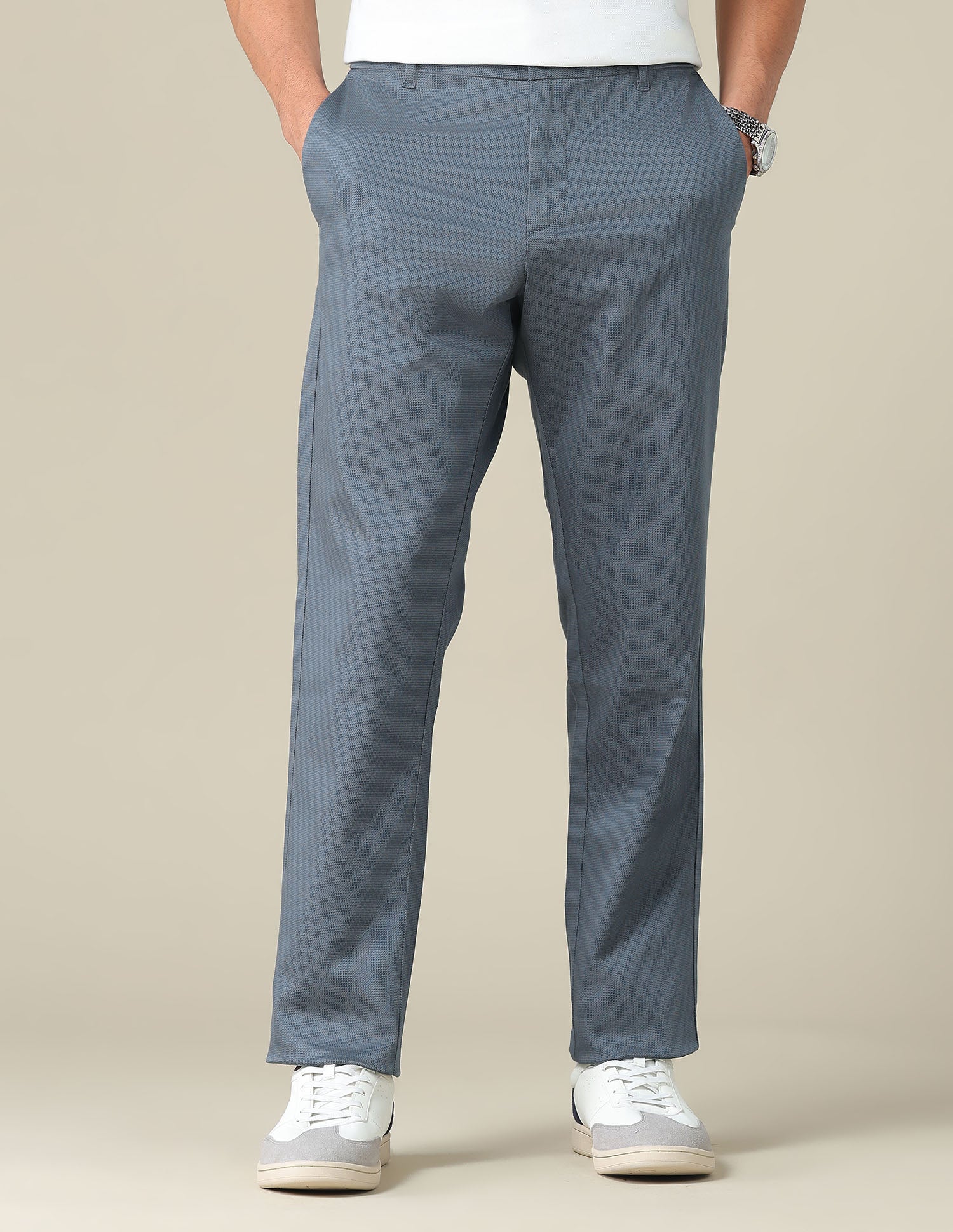 Denver Slim Fit Satin Trousers