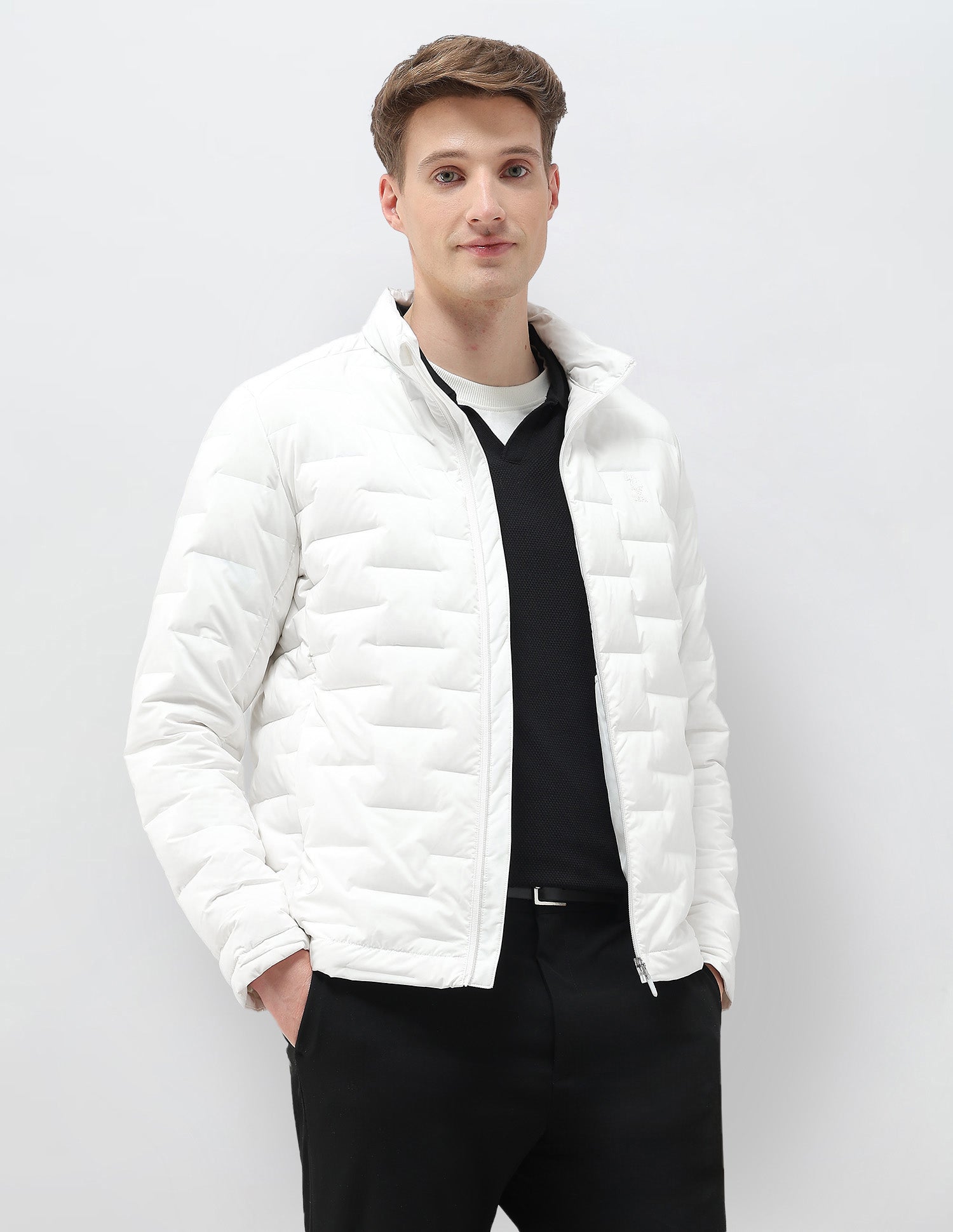 Mock Collar Regular Fit Smartheat Jacket