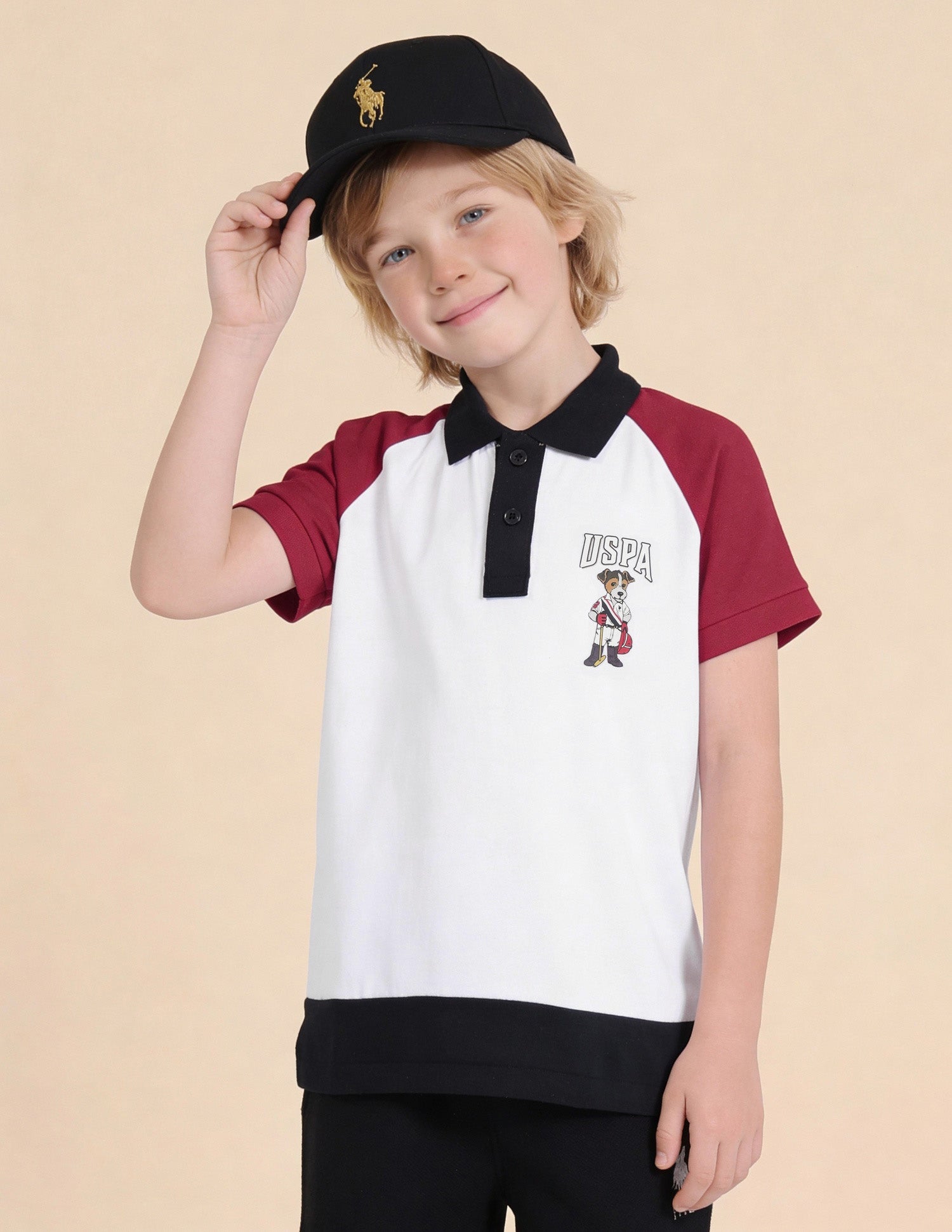 Colour Blocked Regular Fit Polo Shirt