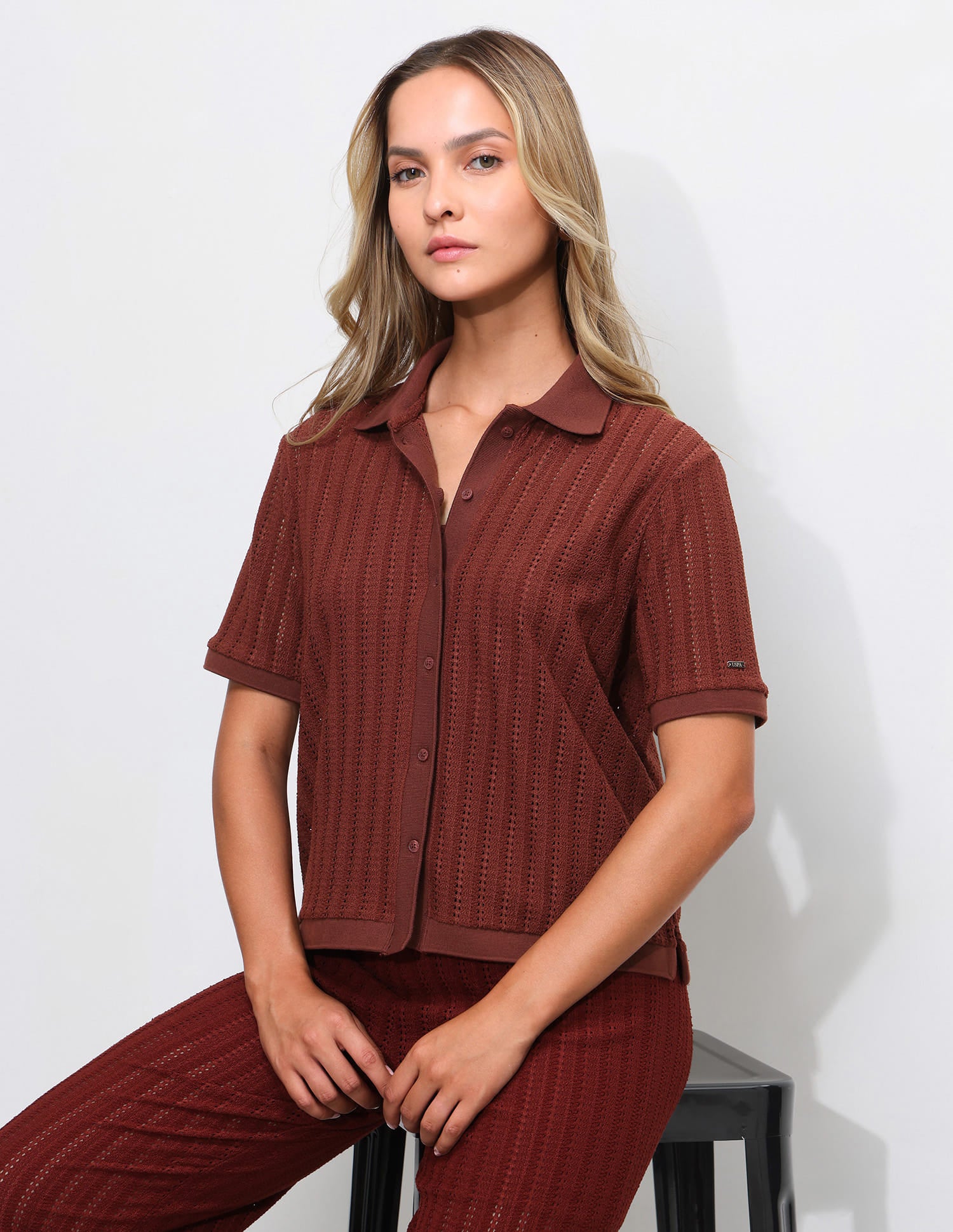Textured Boxy Fit Shirt