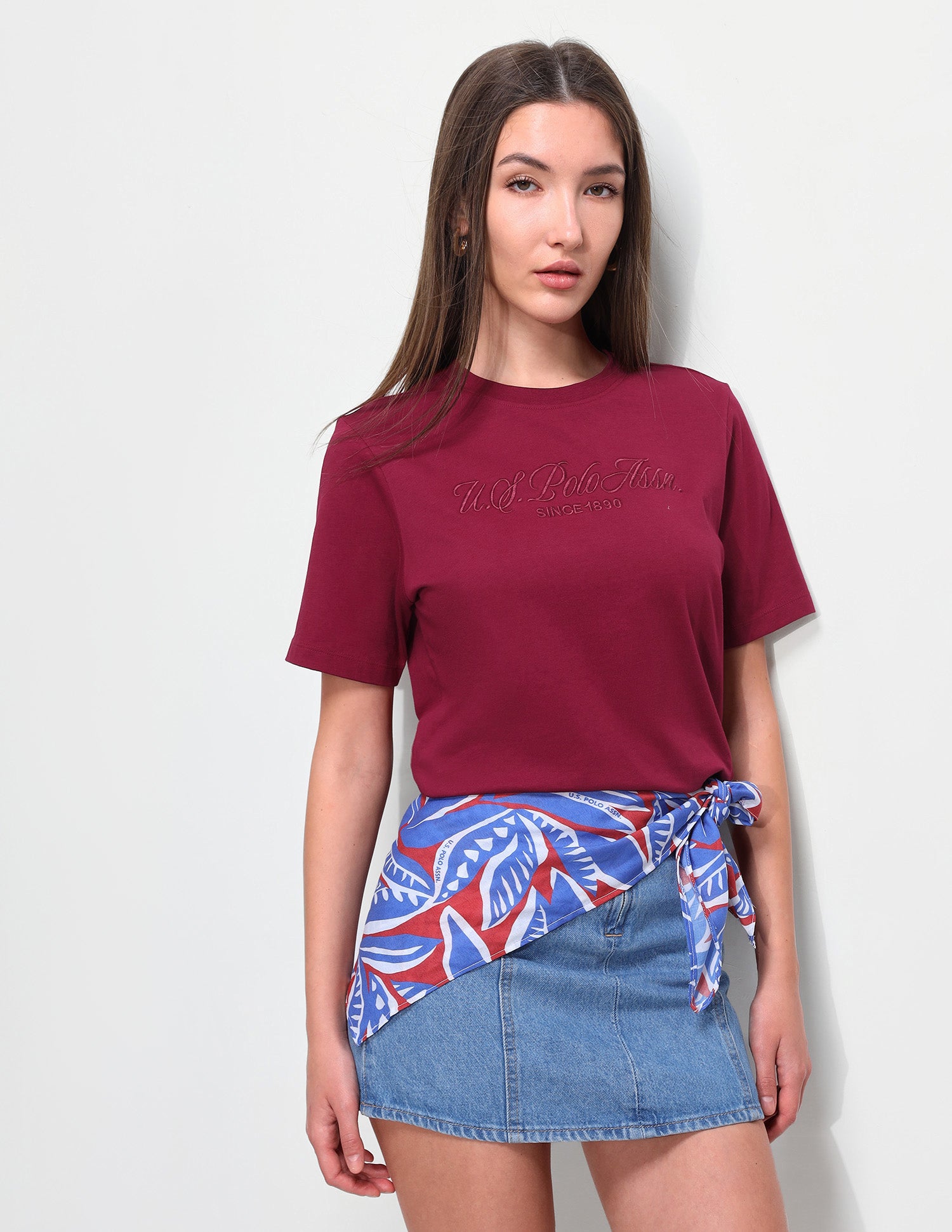 Cord Brand Embroidered Boxy Fit T-Shirt