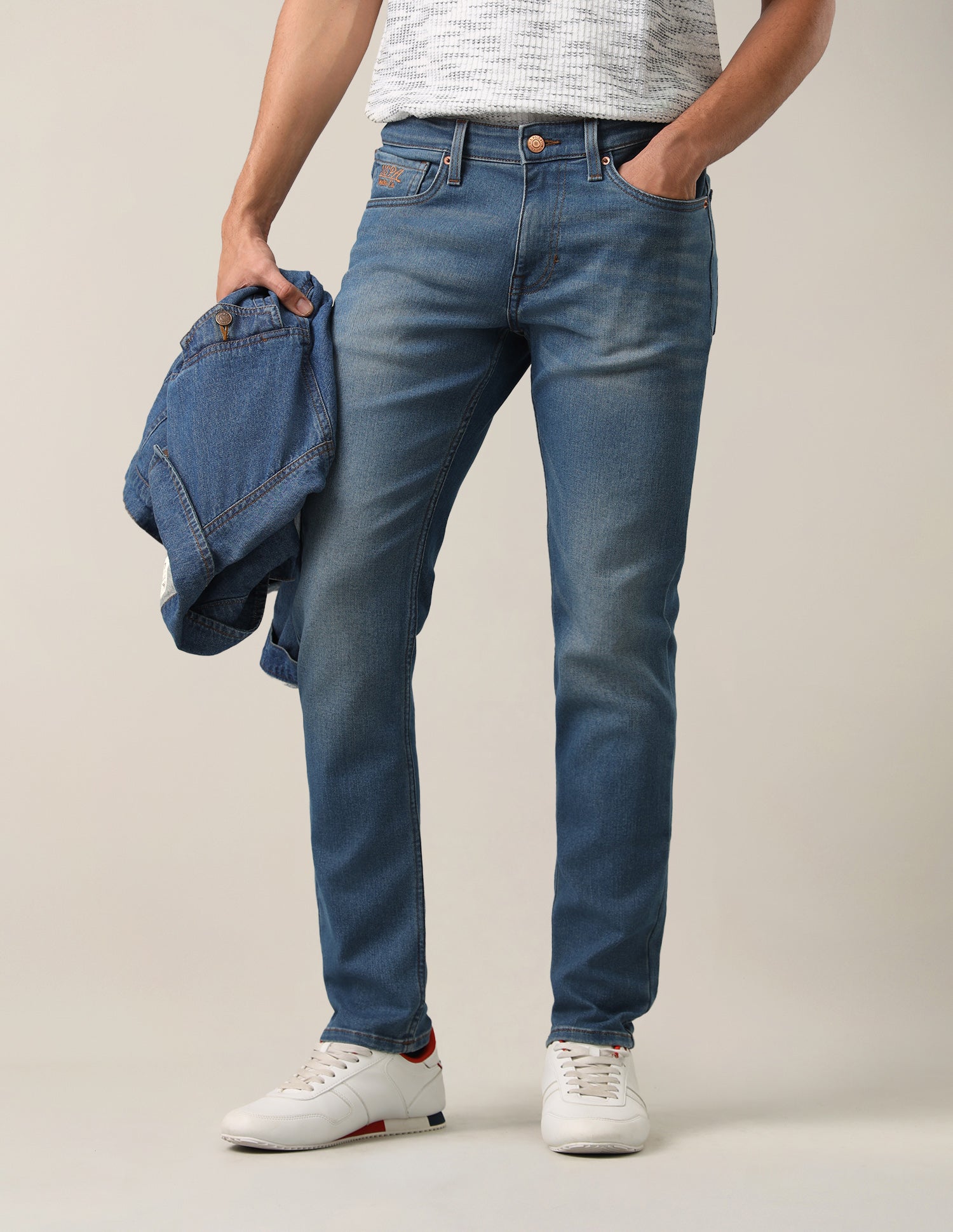 Brandon Slim-Tapered Fit Blue Jeans Dark Indigo - U.S. Polo Assn. India | Large