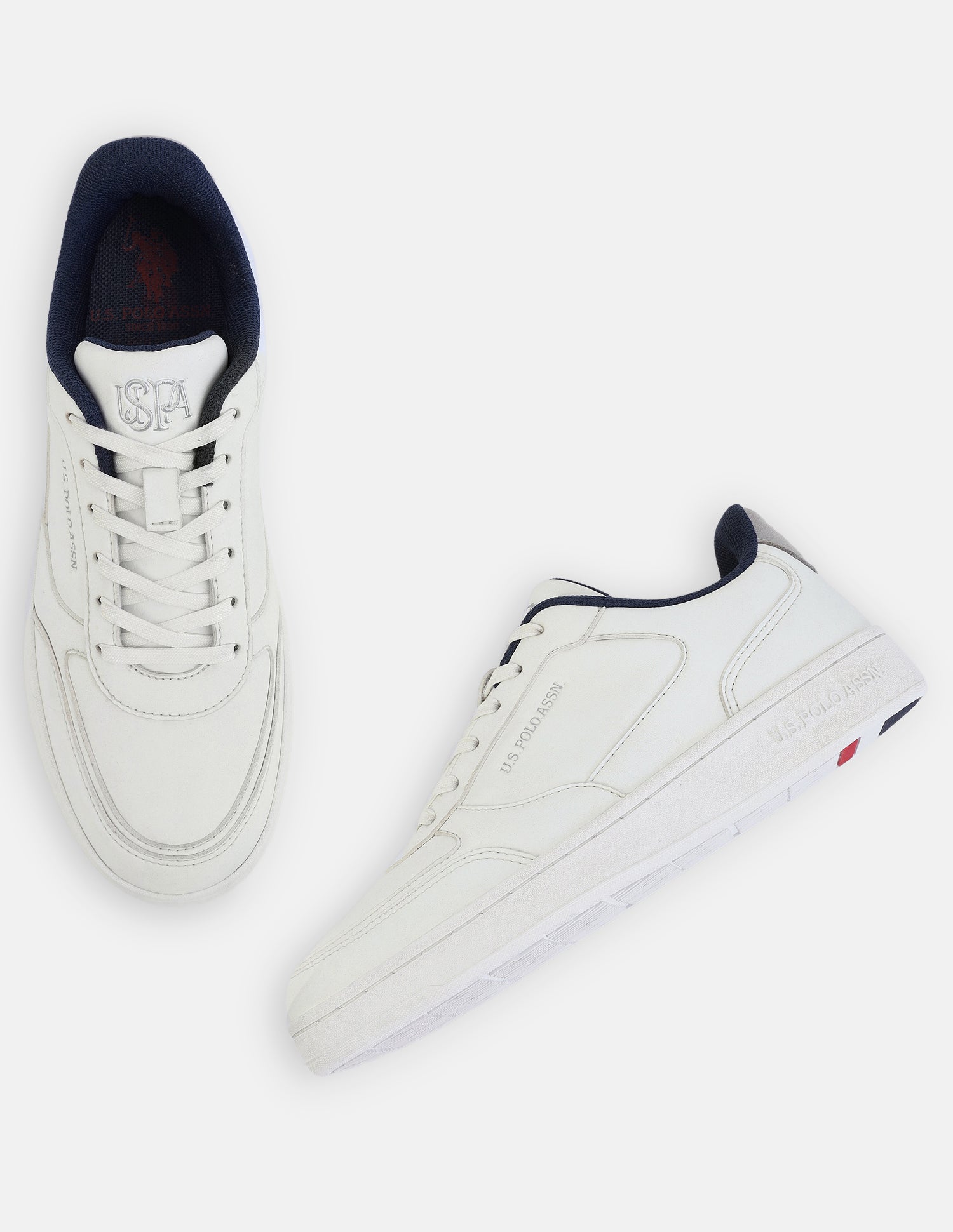 Colour Blocked Reina Sneakers White - U.S. Polo Assn. India | Large