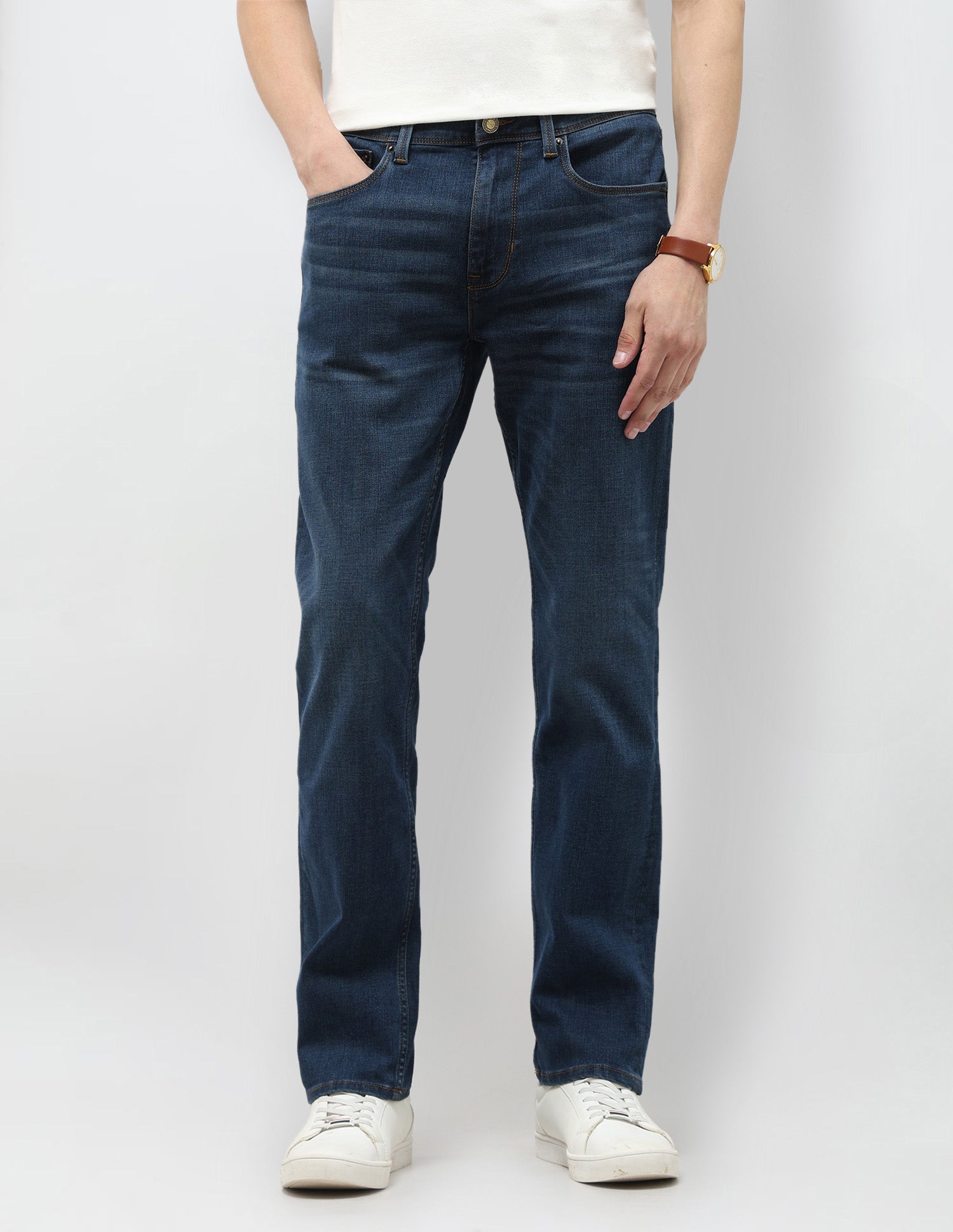 Harold Slim Straight Fit Blue Jeans