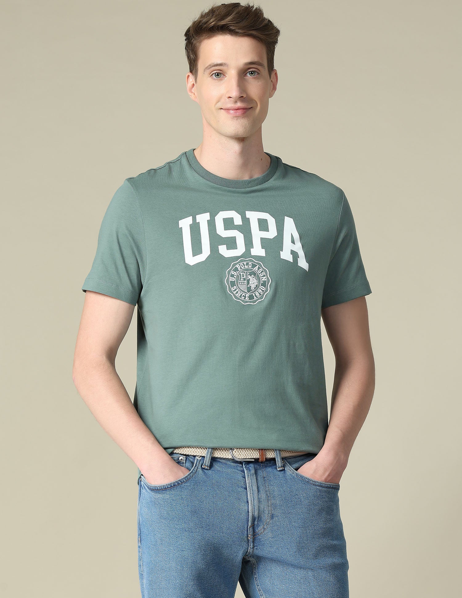 Graphic Brand Printed Slim Fit T-Shirt