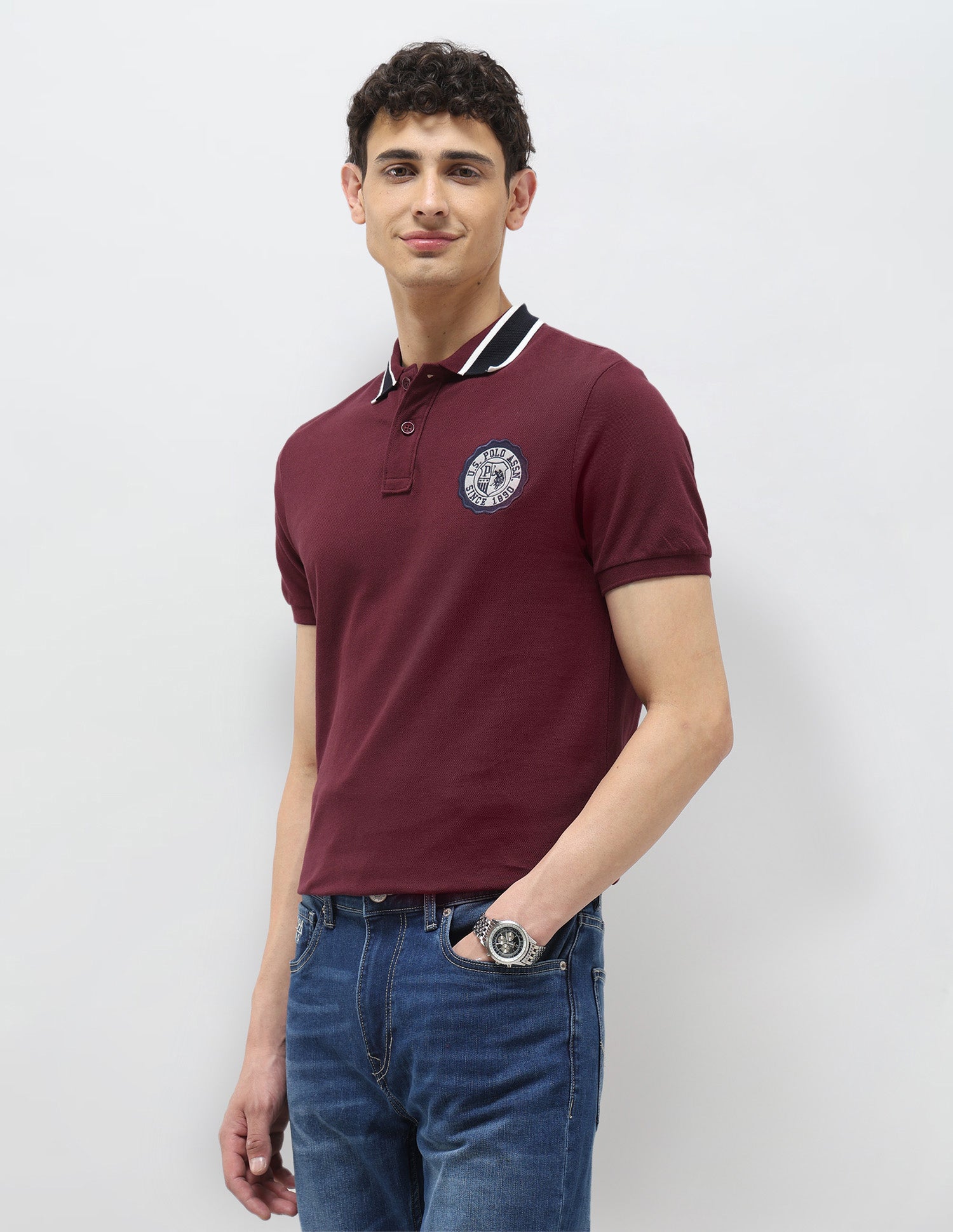 Pure Cotton Muscle Fit Polo Shirt