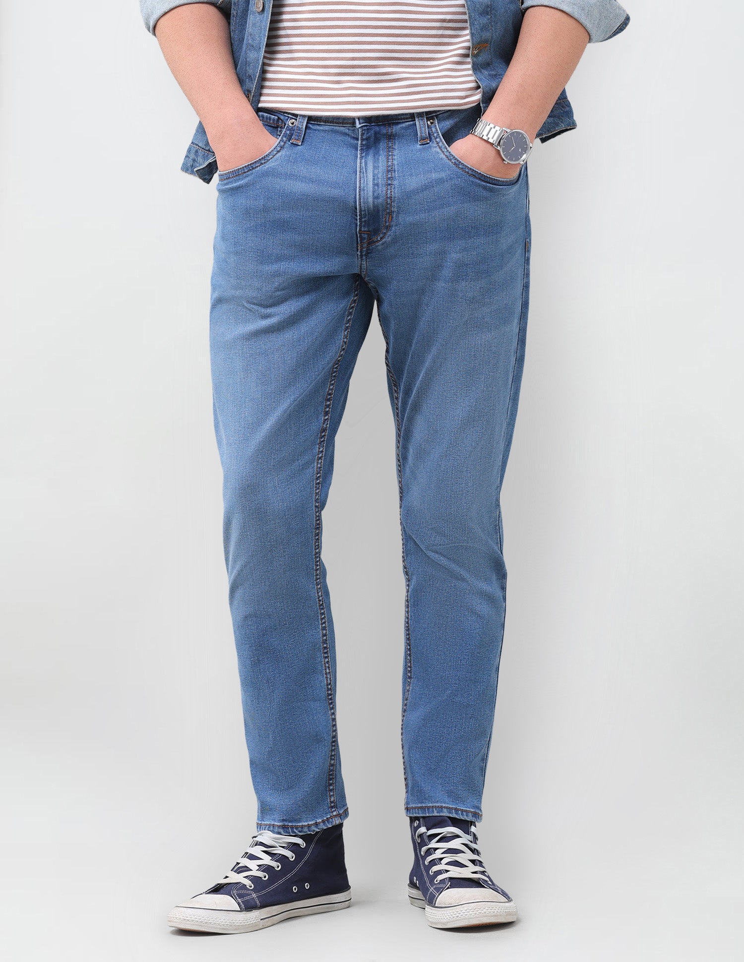 Cole Comfort Cropped Fit Blue Jeans Dark Indigo - U.S. Polo Assn. India | Large