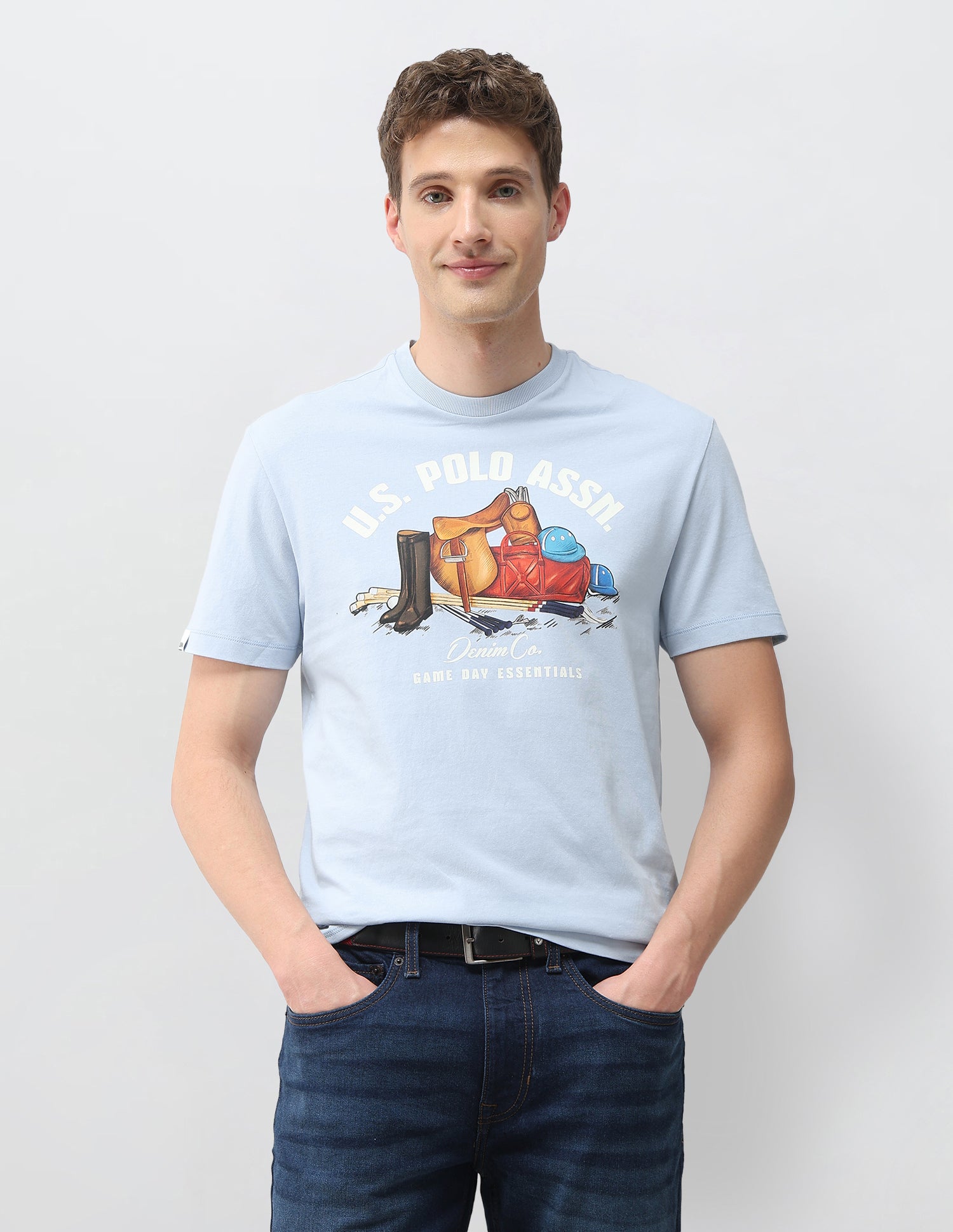 Graphic Brand Printed Slim Fit T-Shirt