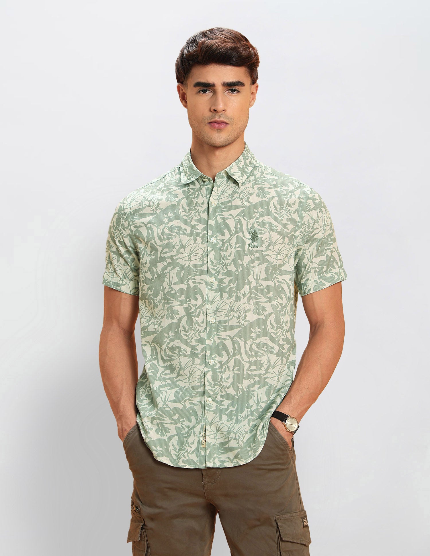 Tropical Printed Legend Of Horseshoe Shirt