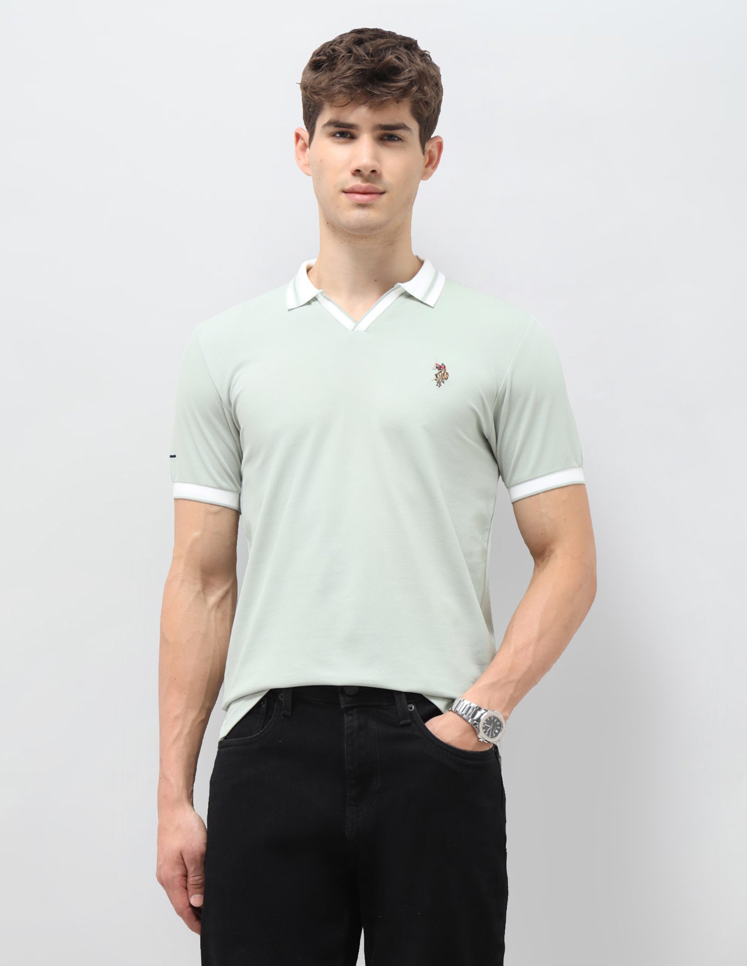 Solid Slim Fit Polo Shirt